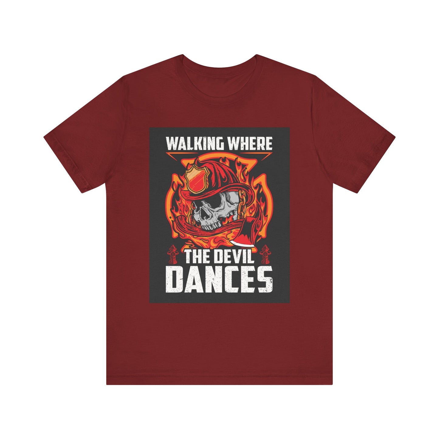 Firefighter Skulls Tee - 'Walking Where the Devil Dances'