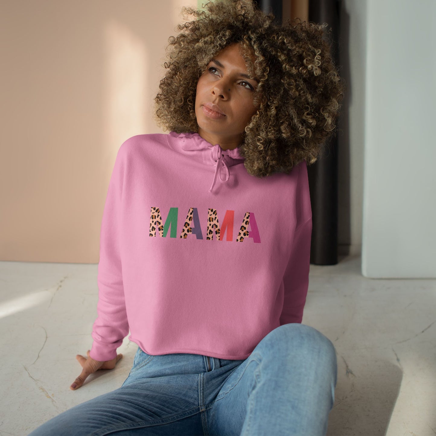 Mama Crop Hoodie - Stylish & Comfortable Sweatshirt for Moms