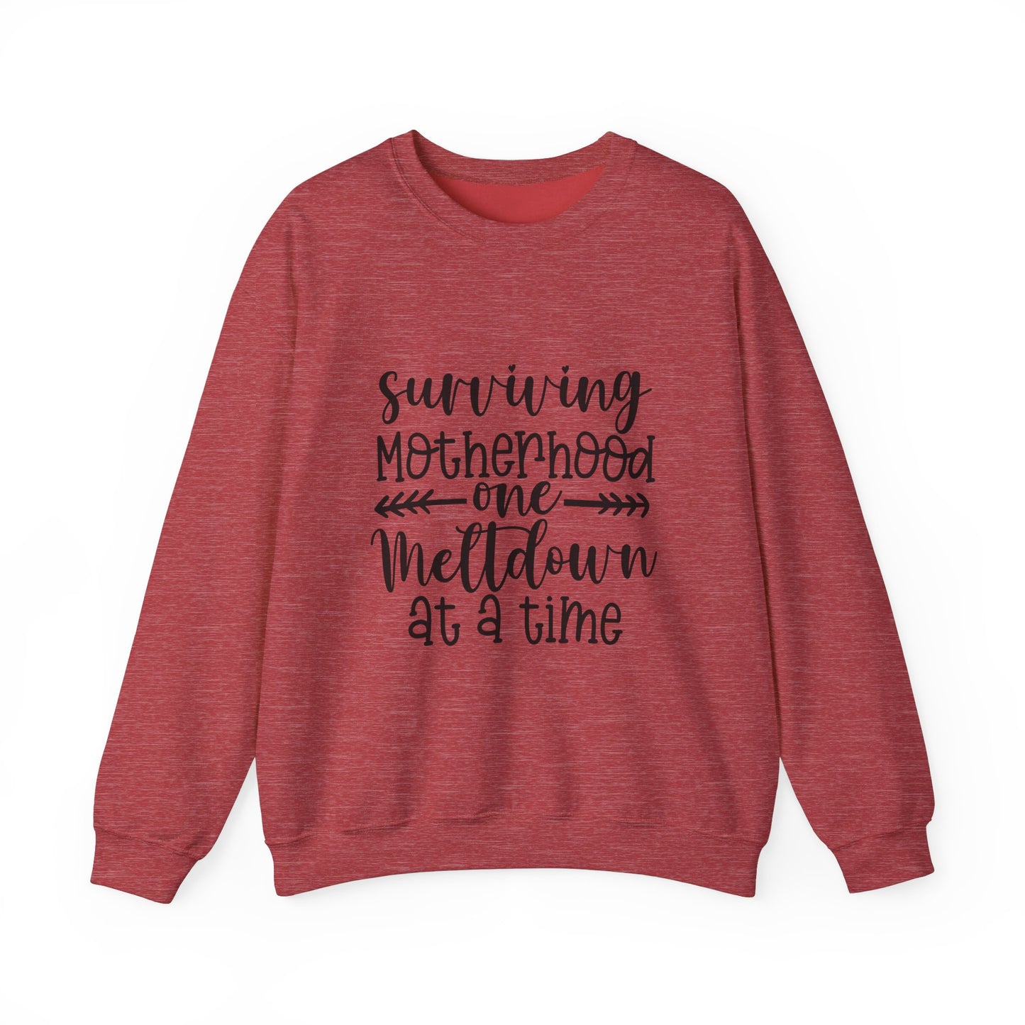 Surviving Motherhood Crewneck Sweatshirt - Cozy Gift for Moms