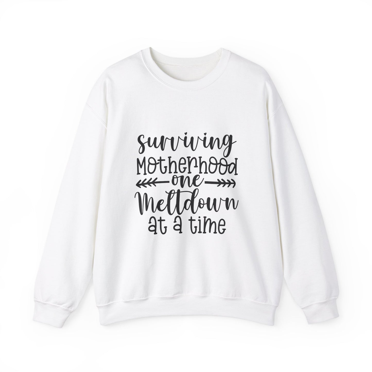 Surviving Motherhood Crewneck Sweatshirt - Cozy Gift for Moms