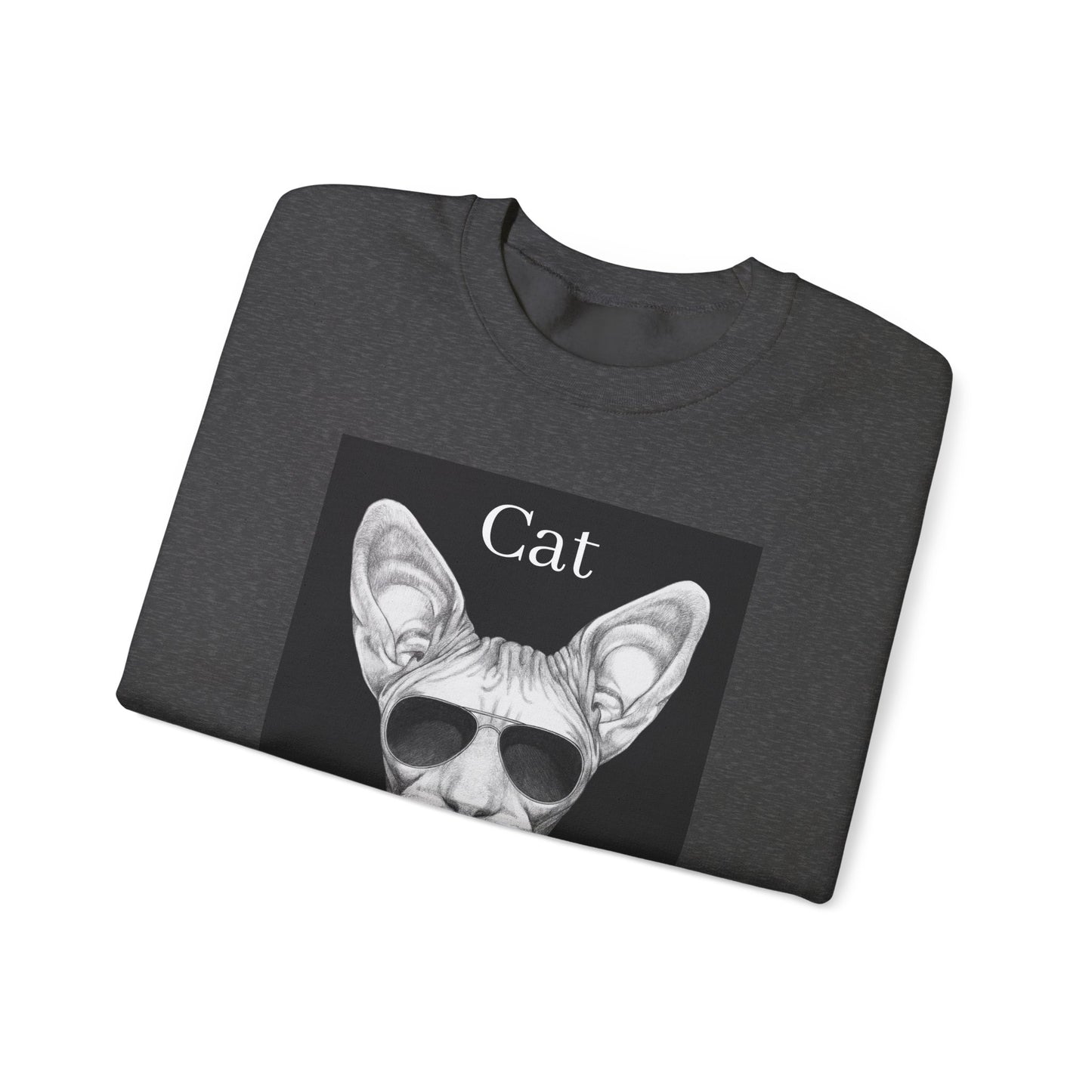 Cat Boss Unisex Crewneck Sweatshirt - Funny Cat Graphic Pullover