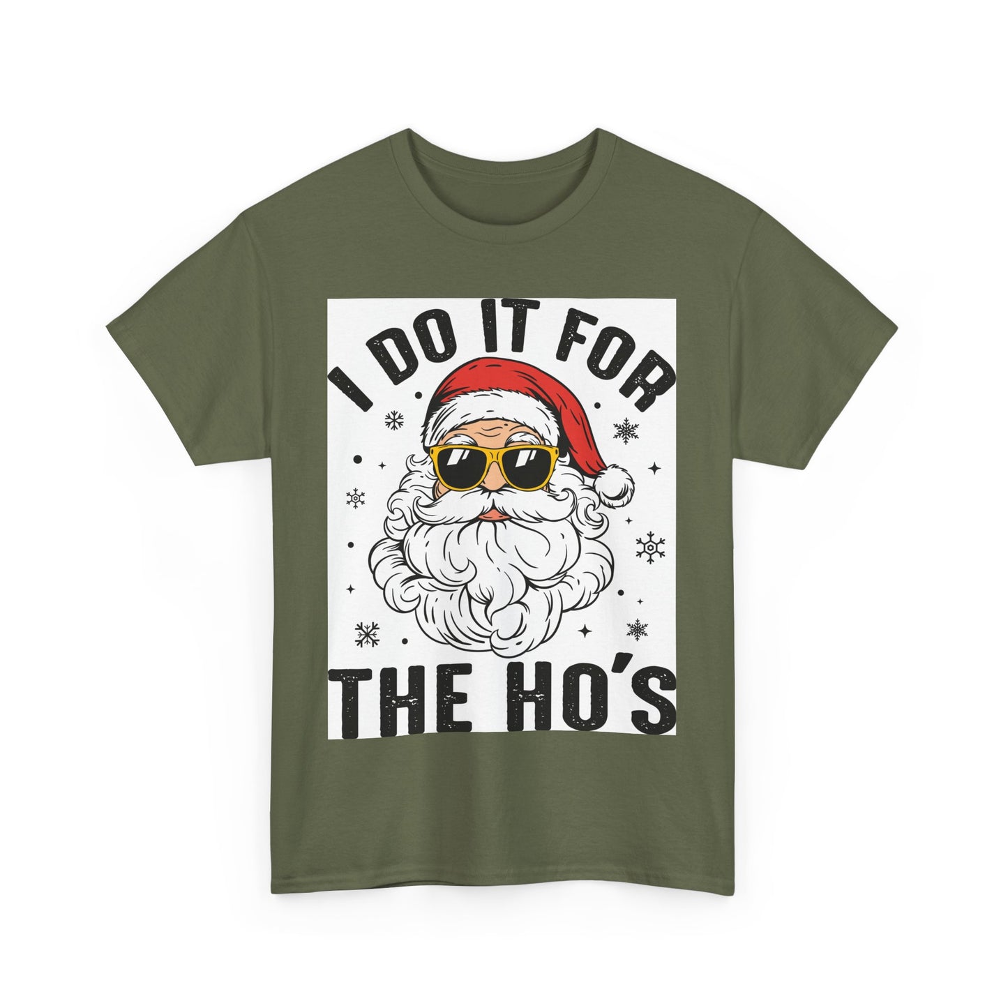 Funny Christmas T-Shirt, Unisex Heavy Cotton Tee, Holiday Humor Tee, Gift for Santa Lover, Casual Christmas Shirt, Festive Party Tee