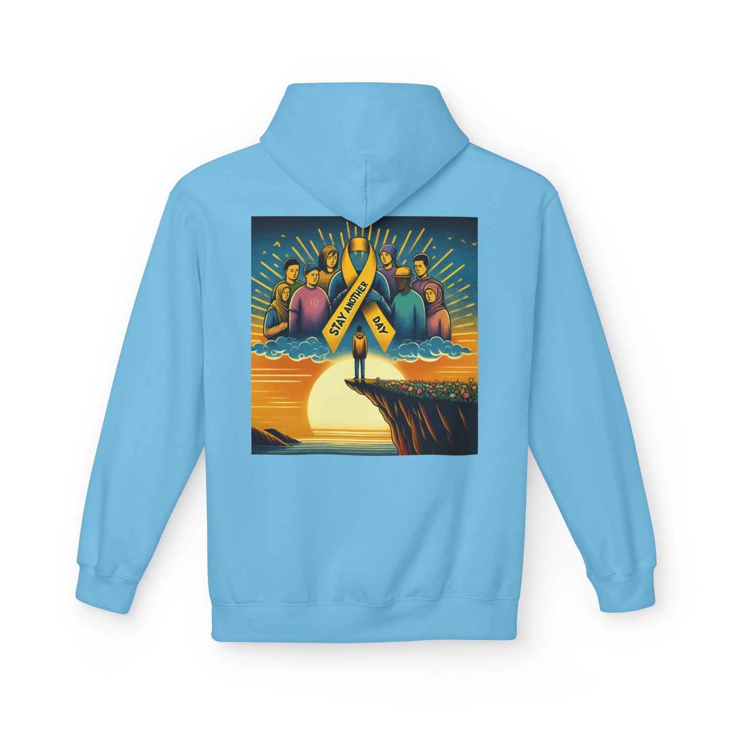 Stay Another Day Hoodie, Inspirational Fleece Sweatshirt, Unisex Gift, Motivational Apparel, Casual Hoodie for Everyday Wear