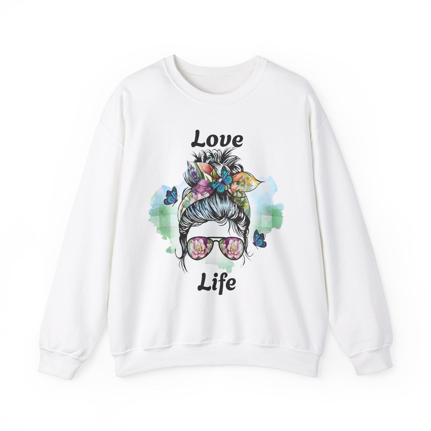 Love Life Unisex Heavy Blend Crewneck Sweatshirt - Stylish and Comfortable