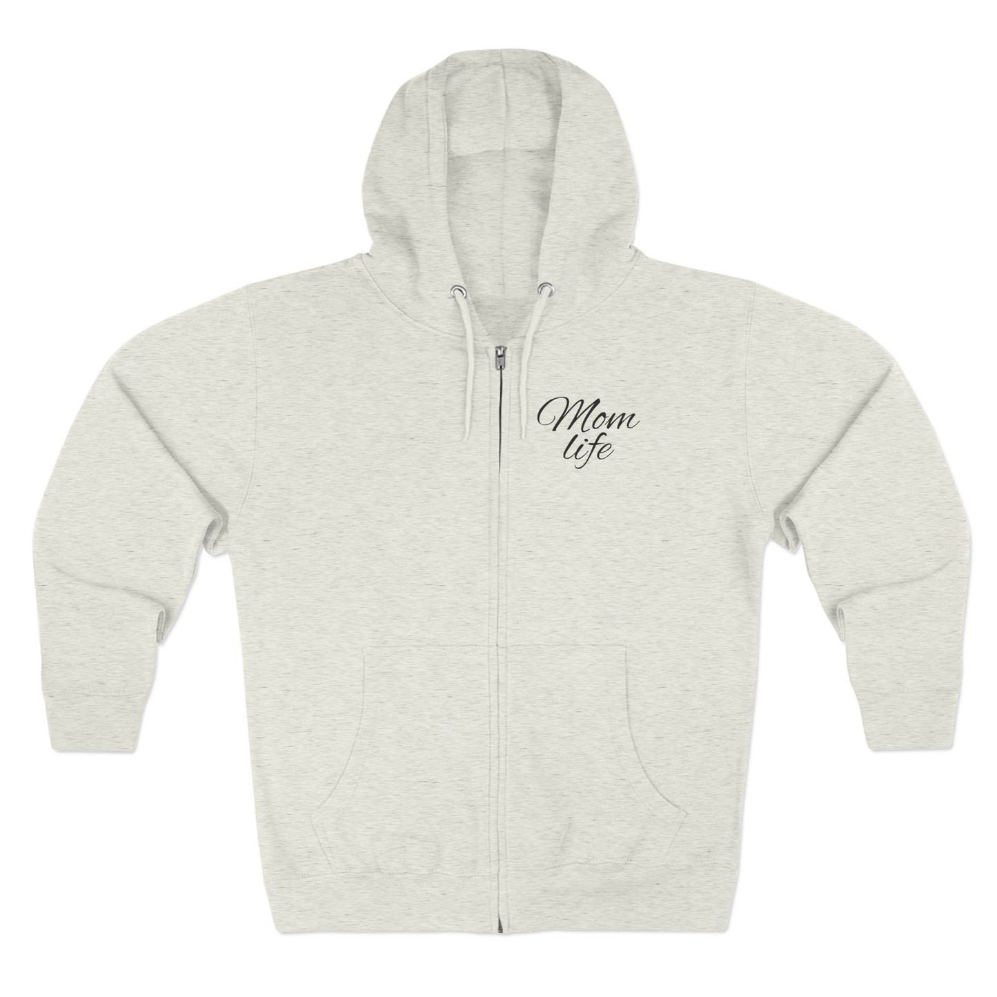 Mom Life Unisex Zip Hoodie - Trendy Comfort for Moms