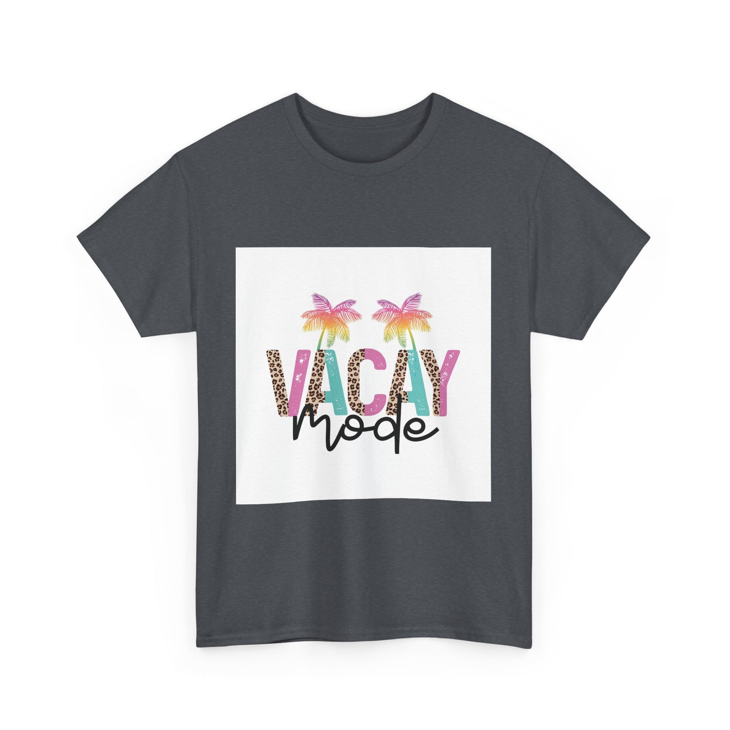 Vacay Mode Unisex Heavy Cotton Tee - Summer Vibes Tee for Travel Enthusiasts