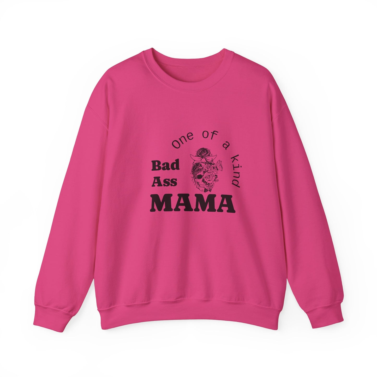 Bad Ass Mama Crewneck Sweatshirt - Unisex Heavy Blend