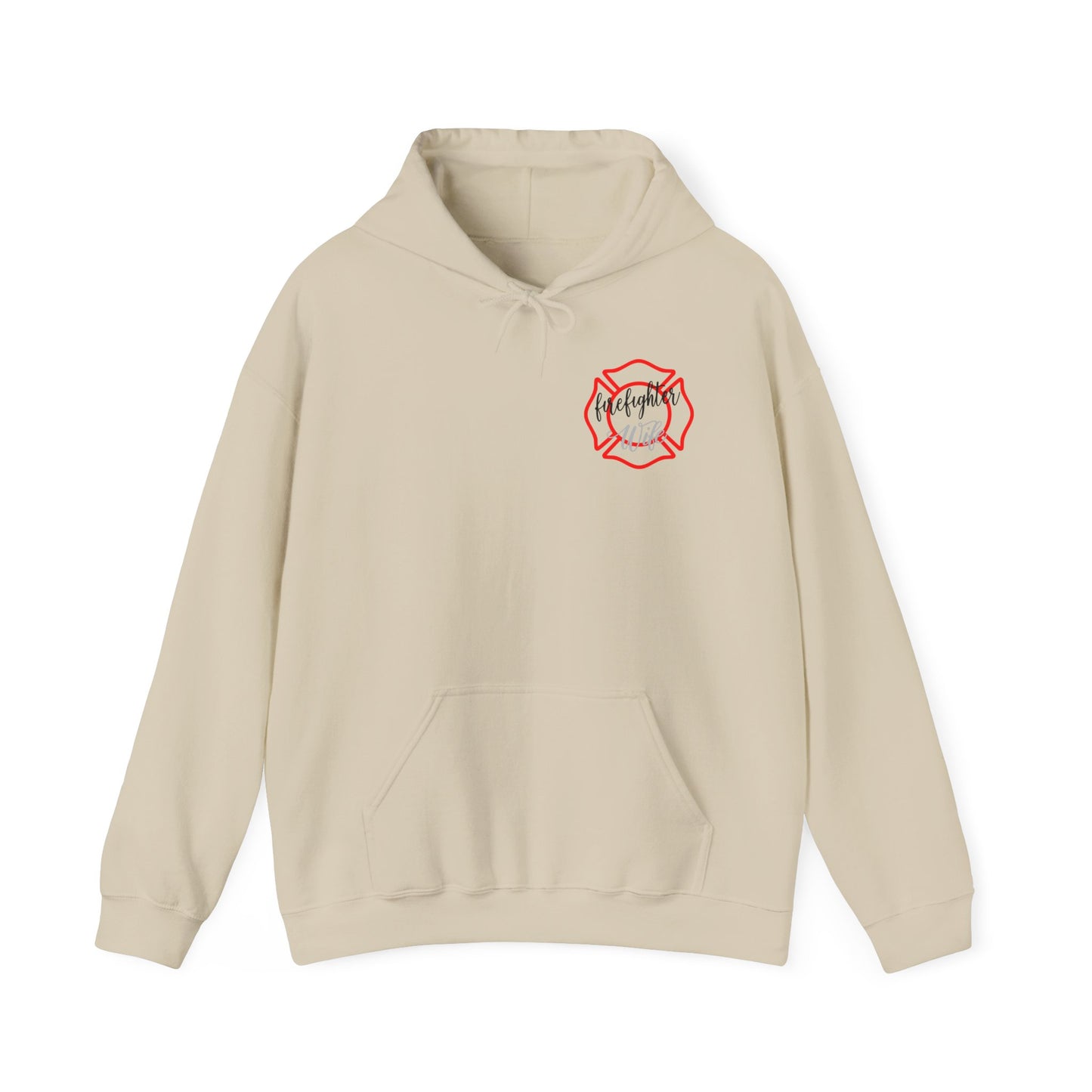 Firefighter Wife Hooded Sweatshirt - Unisex Heavy Blend™ - Support & Honor
