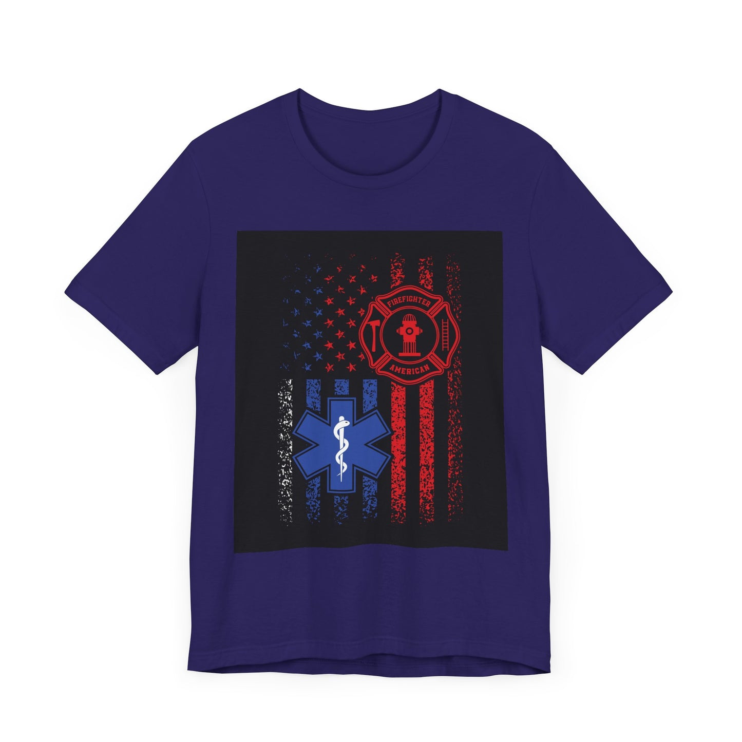 Patriotic First Responder Tee - Support Firefighters & EMTs