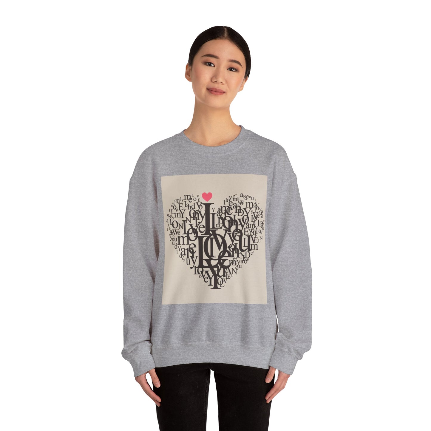 Heartfelt Love Sweatshirt - Unisex Heavy Blend™ Crewneck for Comfort and Connection