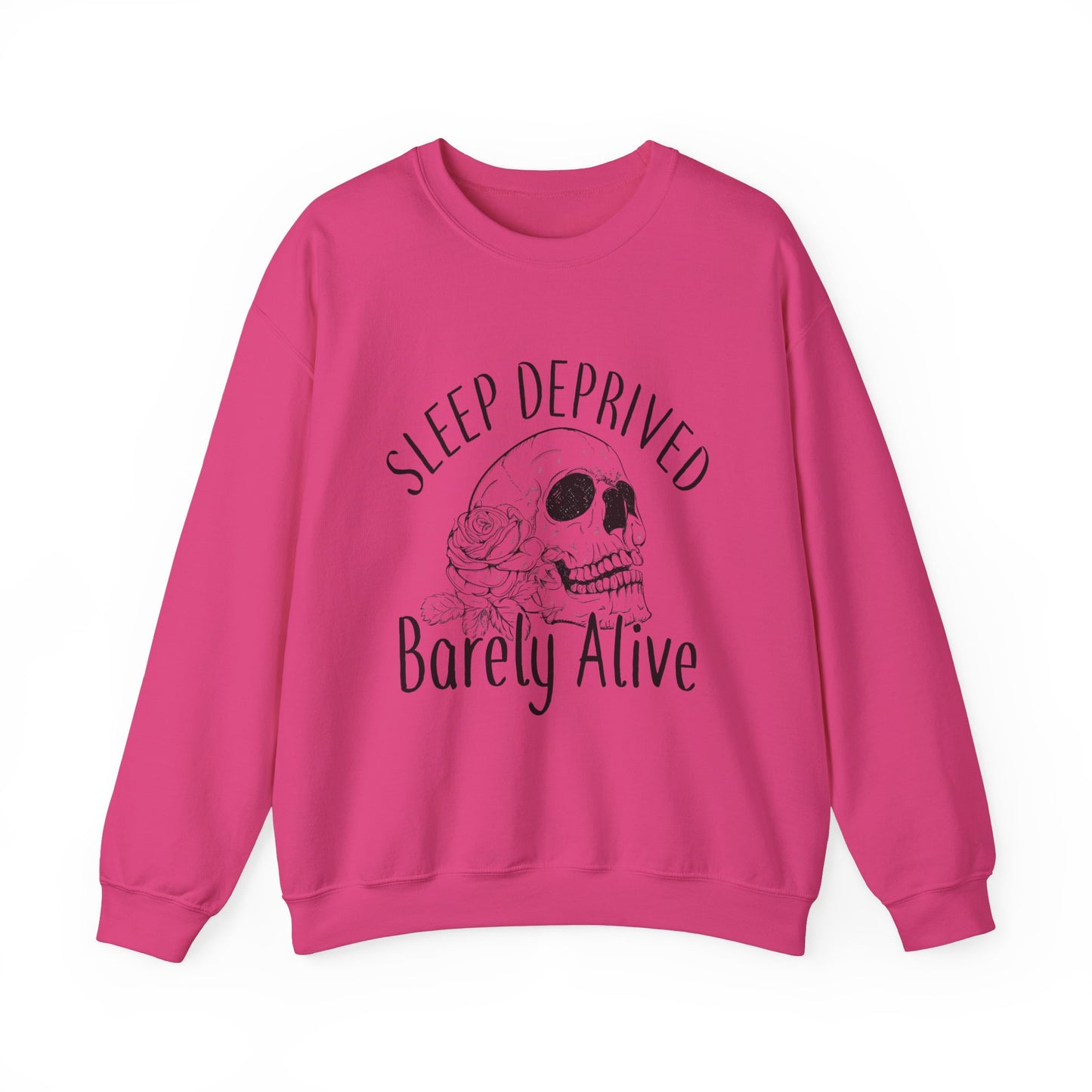 Sleep Deprived Skull Crewneck Sweatshirt - Casual Unisex Style