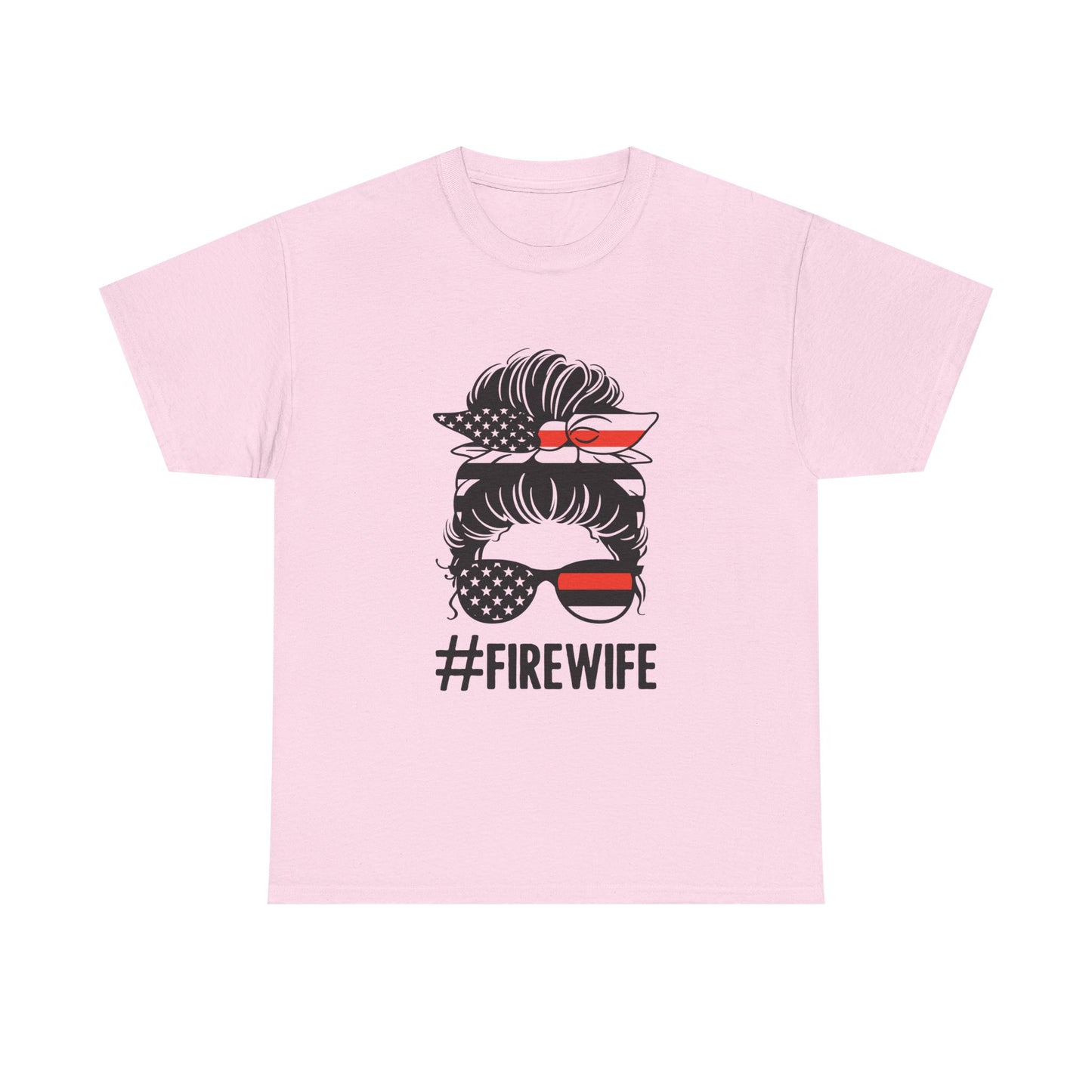 Firefighter Spouse Unisex Heavy Cotton Tee - #FIREWIFE Graphic Shirt