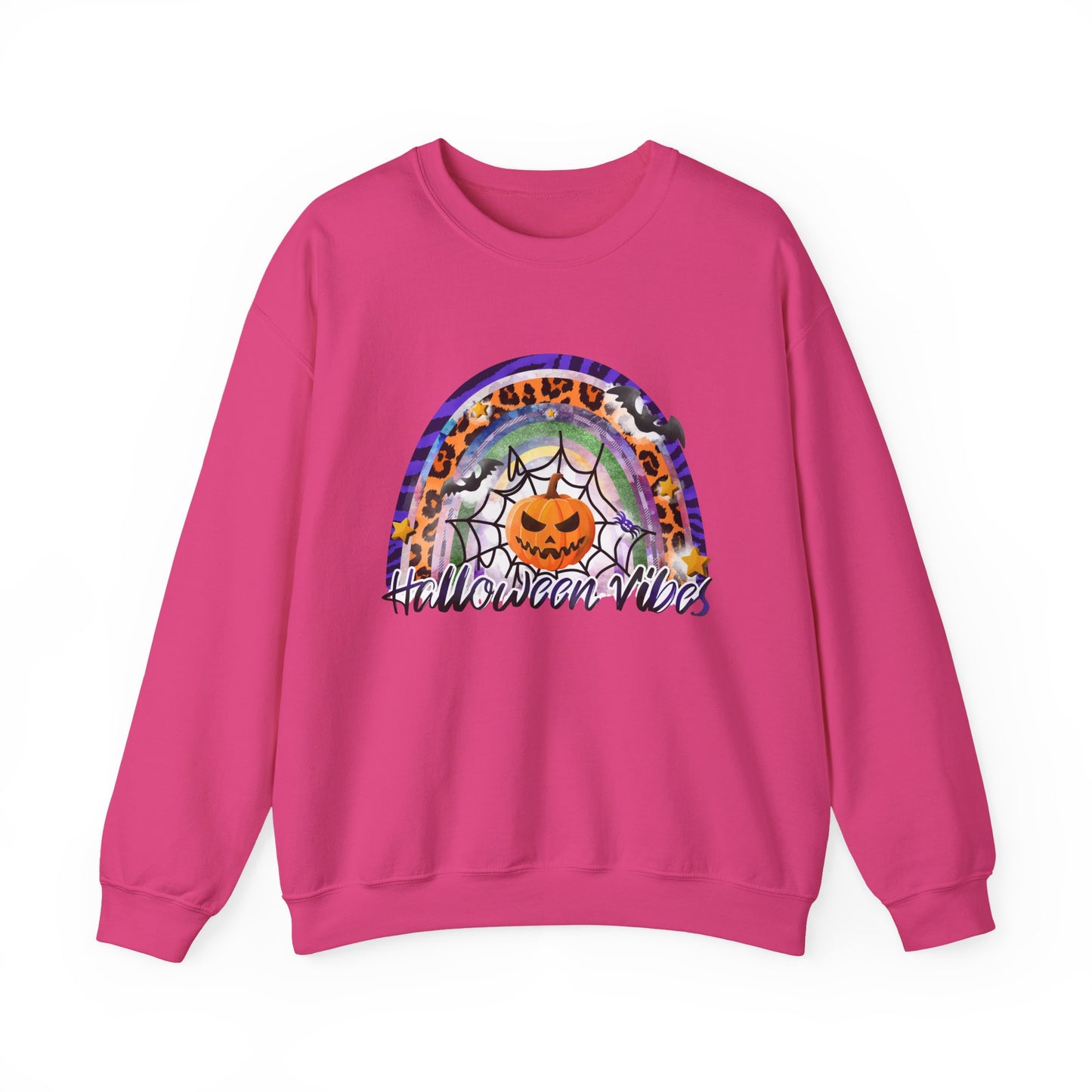 Halloween Vibes Crewneck Sweatshirt | Unisex Autumn Apparel, Cozy Fall Fashion, Halloween Gifts, Spooky Season Outfit, Pumpkin Sweatshirt