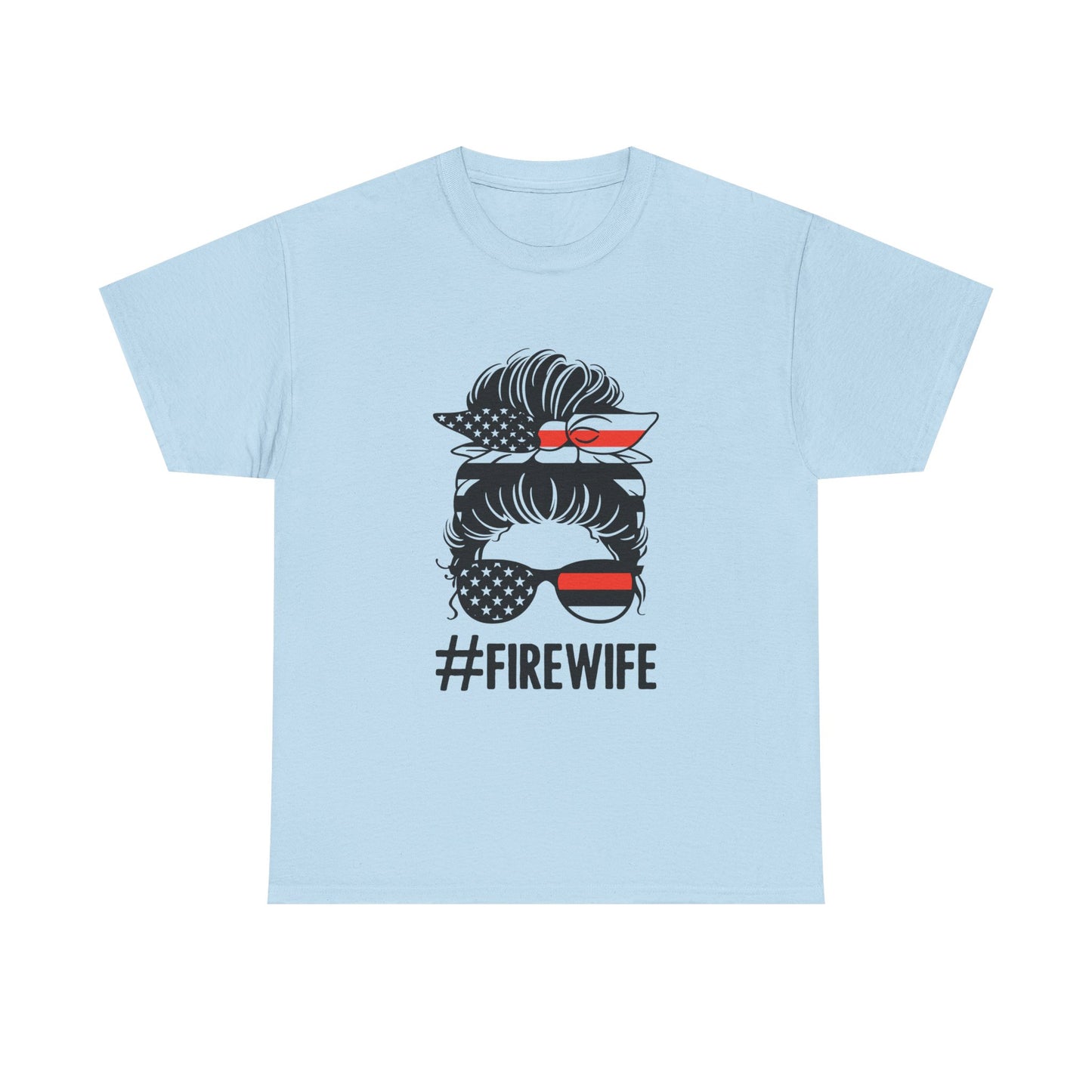 Firefighter Spouse Unisex Heavy Cotton Tee - #FIREWIFE Graphic Shirt