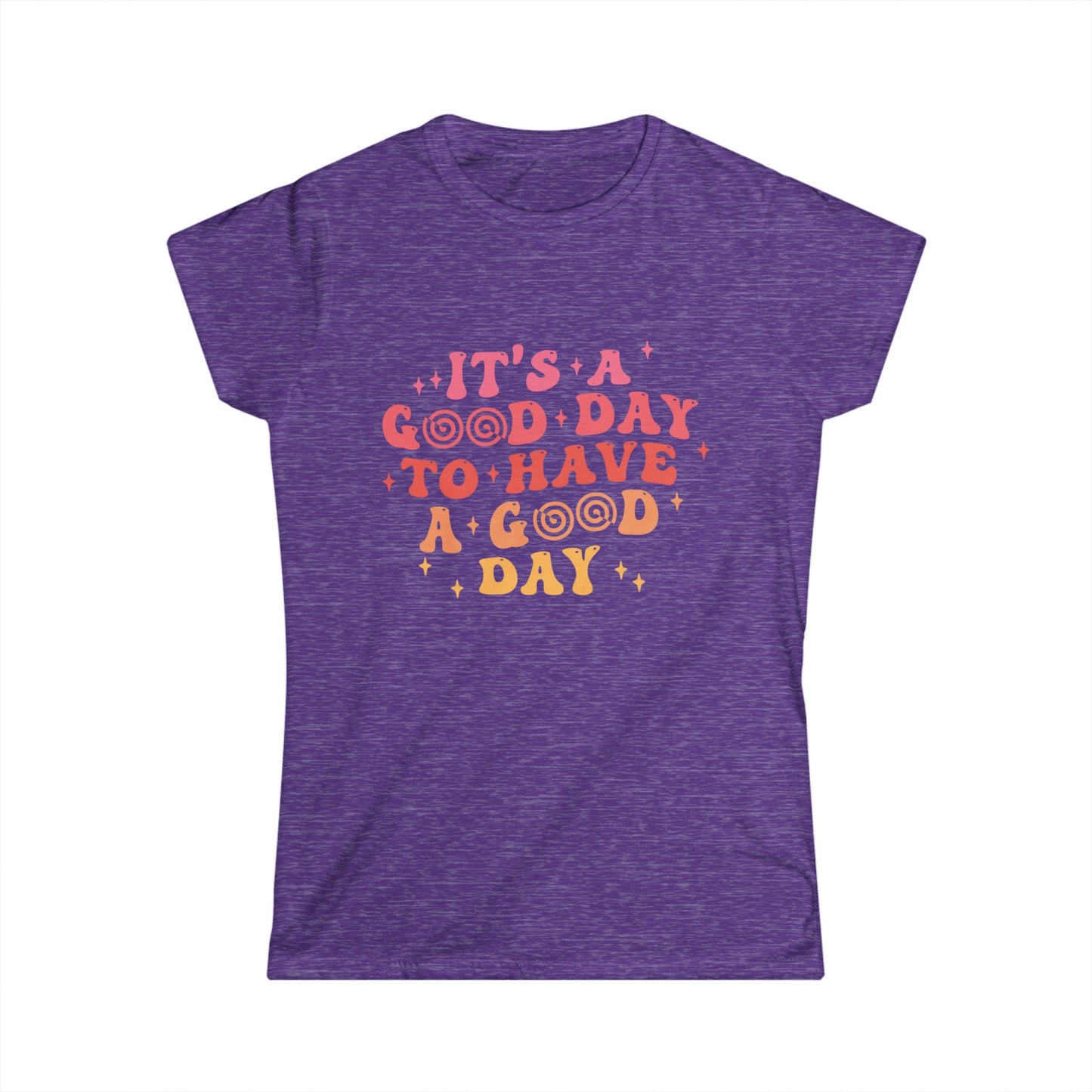 Positive Vibes Women's Softstyle Tee - "It's a Good Day" Motivational Tee