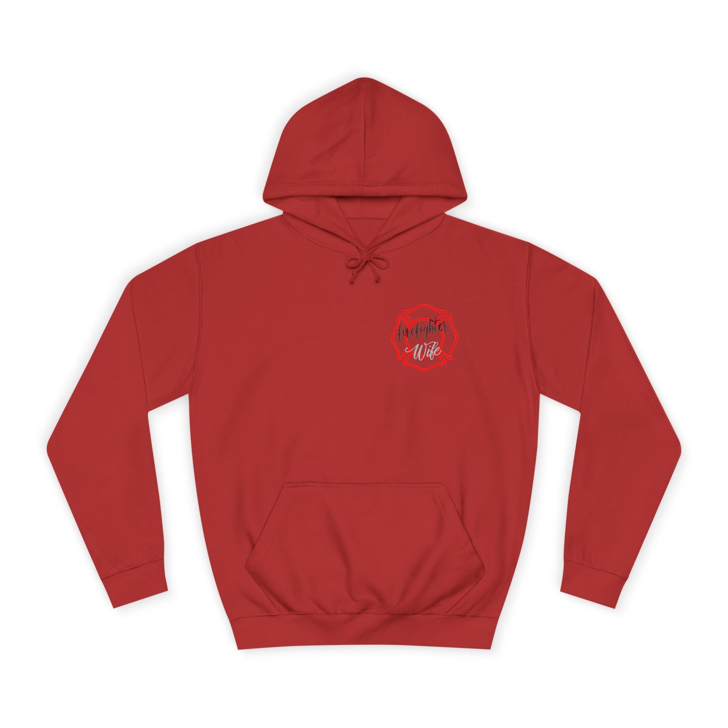 Firefighter Wife Unisex College Hoodie – Stylish Comfort for Celebrating Love & Dedication