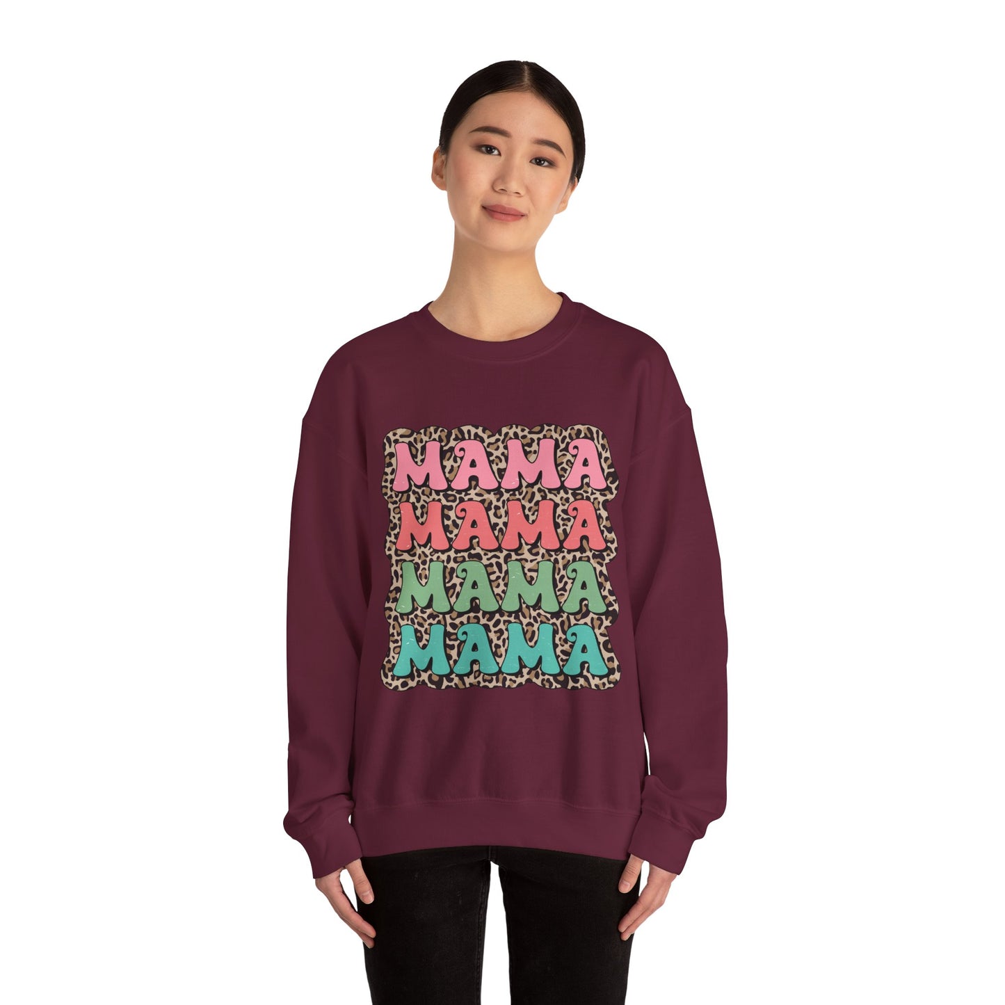 Mama Graphic Crewneck Sweatshirt - Stylish and Cozy for Moms