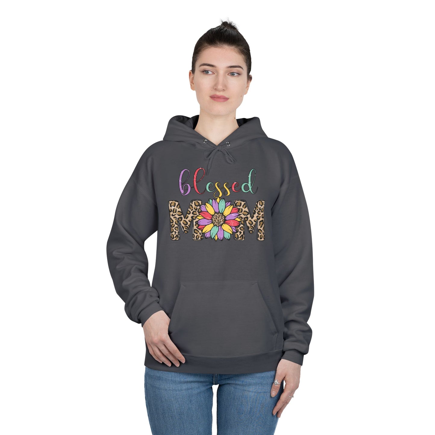 Blessed Mom Eco-Friendly Pullover Hoodie