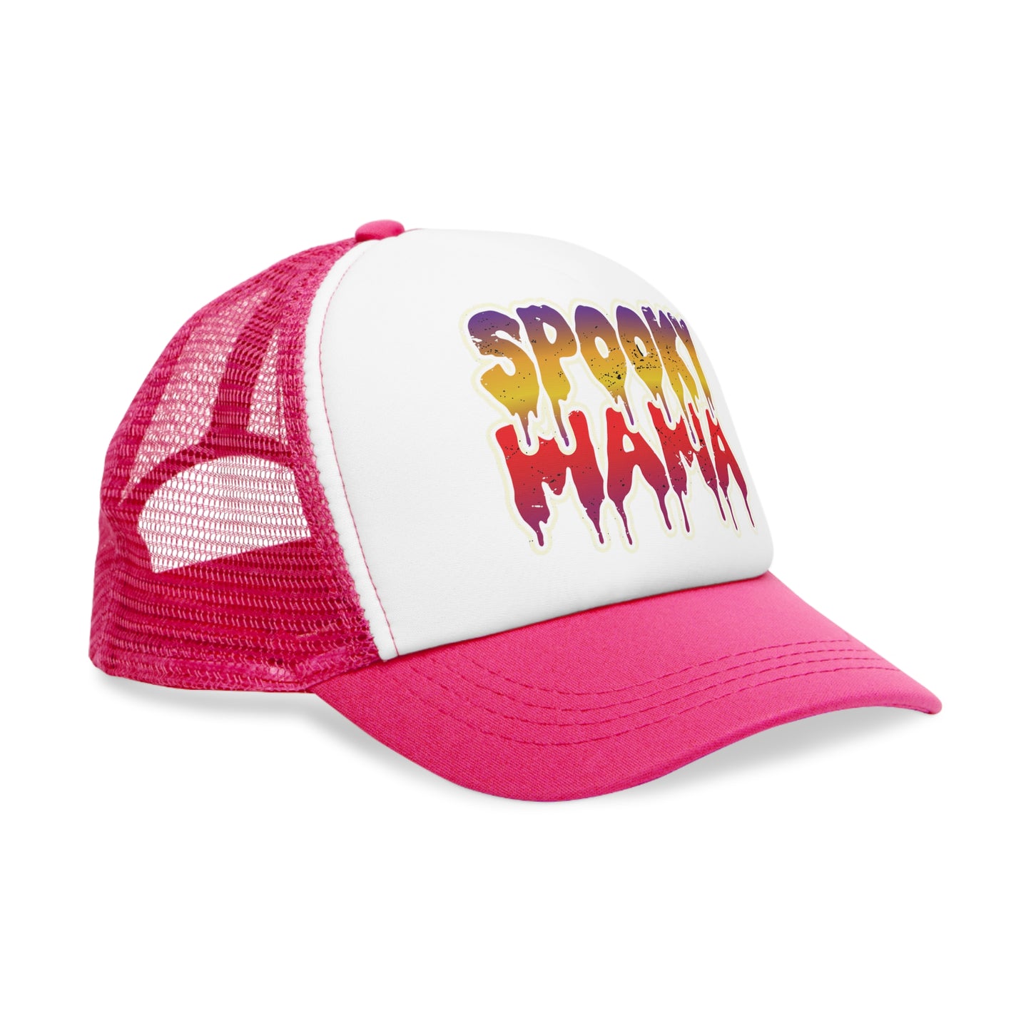 Spooky Mama Mesh Cap | Fun Hat for Halloween, Costume Parties, Moms, Fall Fashion, Gift for Moms