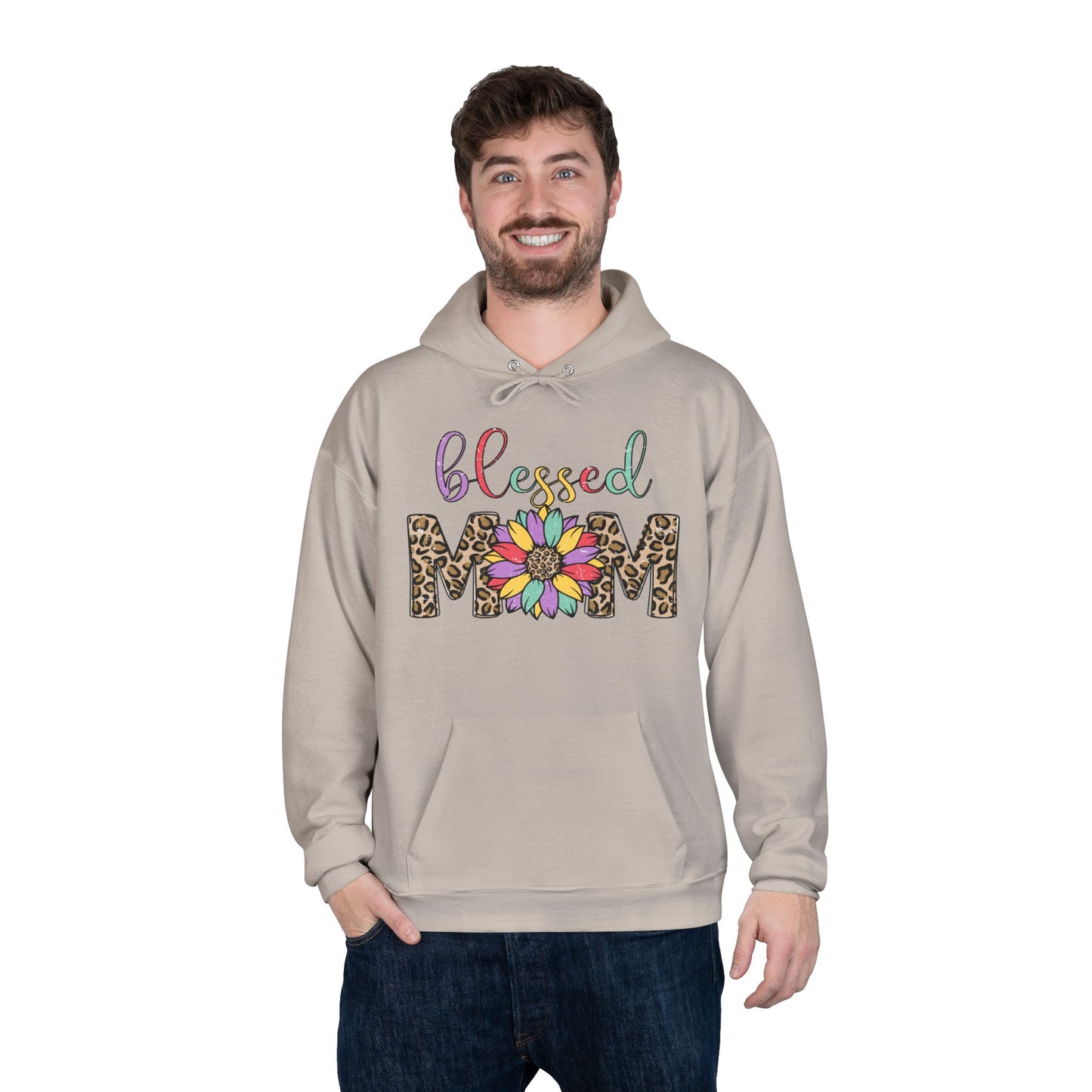 Blessed Mom Eco-Friendly Pullover Hoodie