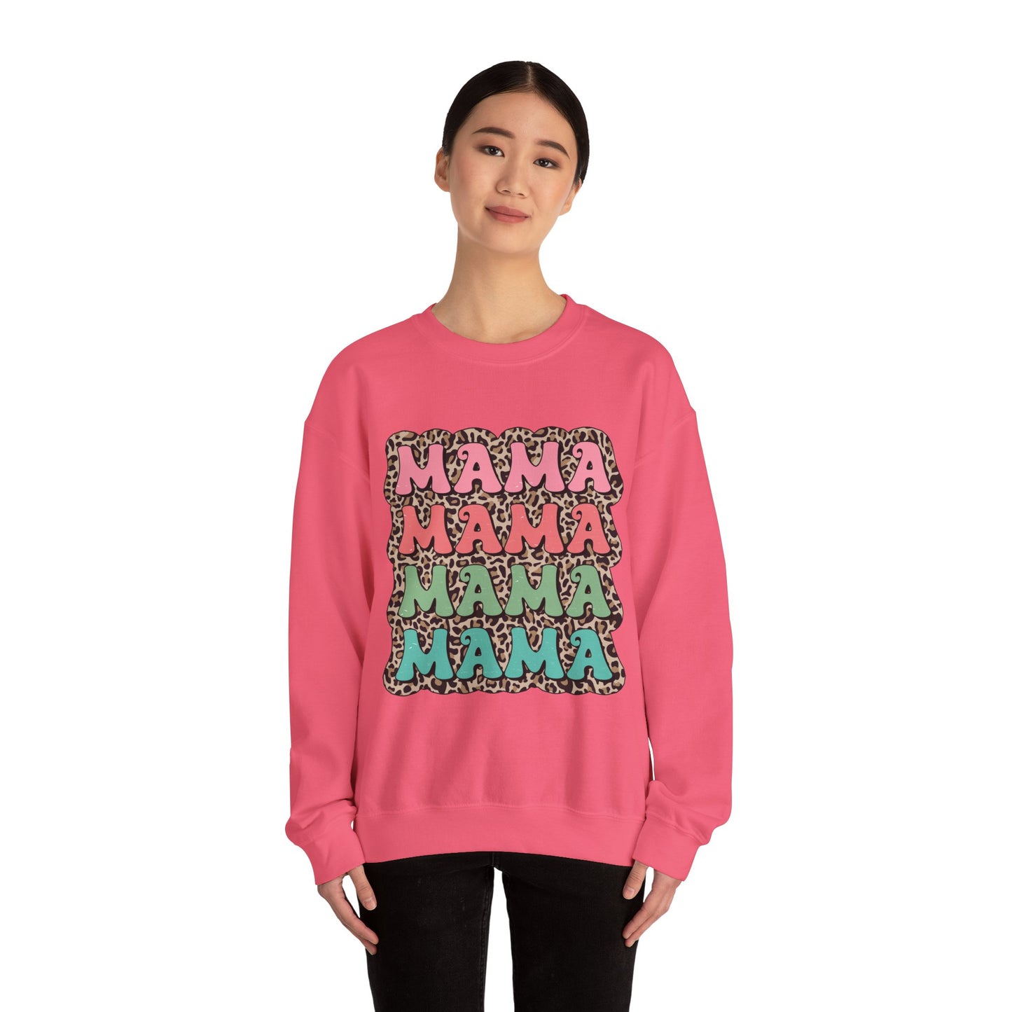 Mama Graphic Crewneck Sweatshirt - Stylish and Cozy for Moms