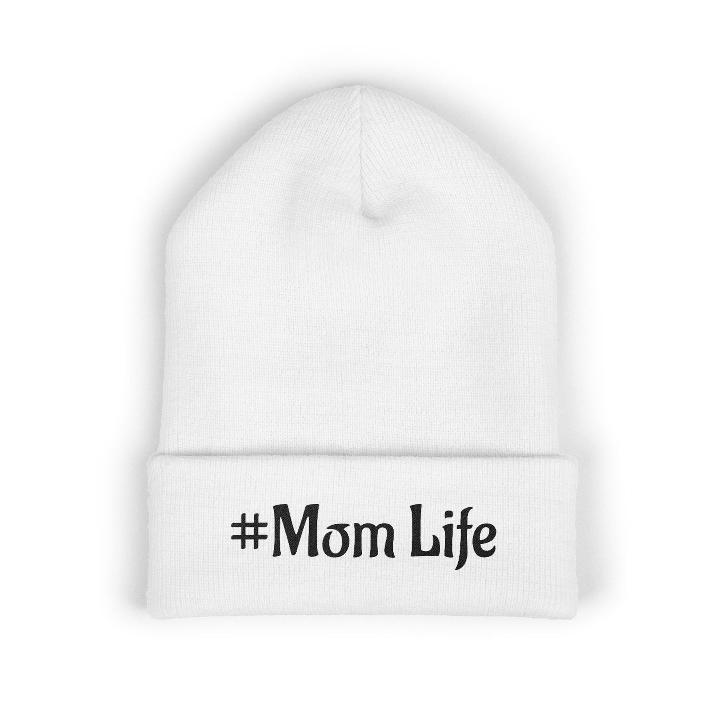 #Mom Life Beanie | Cuffed Embroidered Beanie