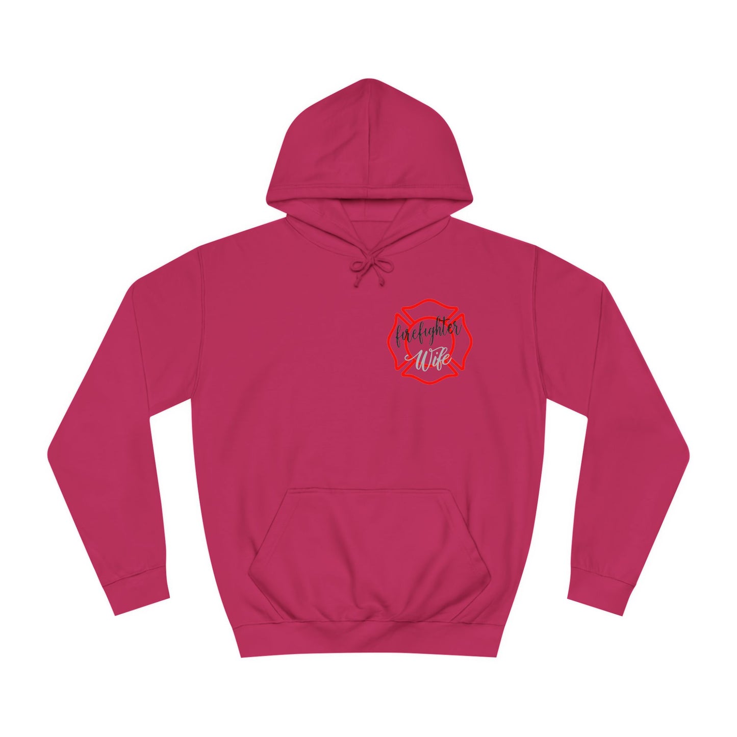 Firefighter Wife Unisex College Hoodie – Stylish Comfort for Celebrating Love & Dedication