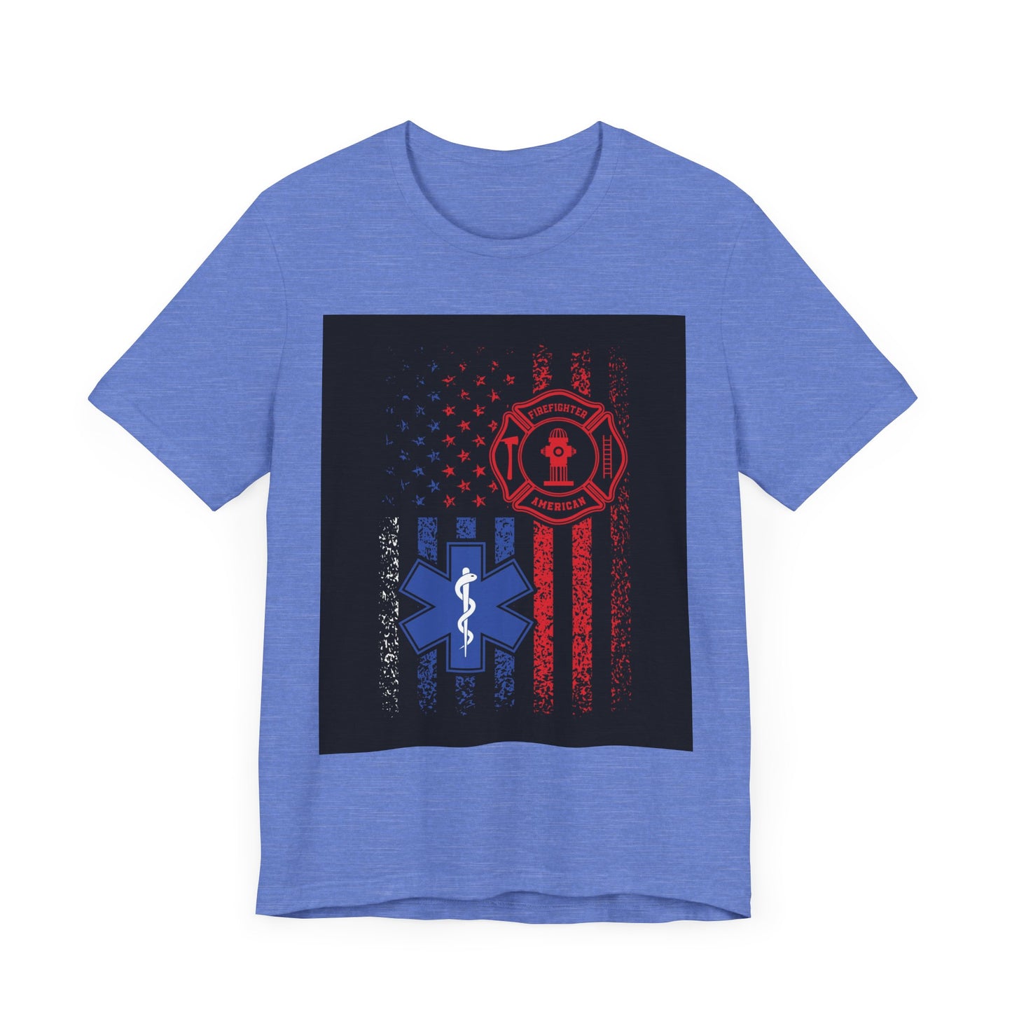 Patriotic First Responder Tee - Support Firefighters & EMTs