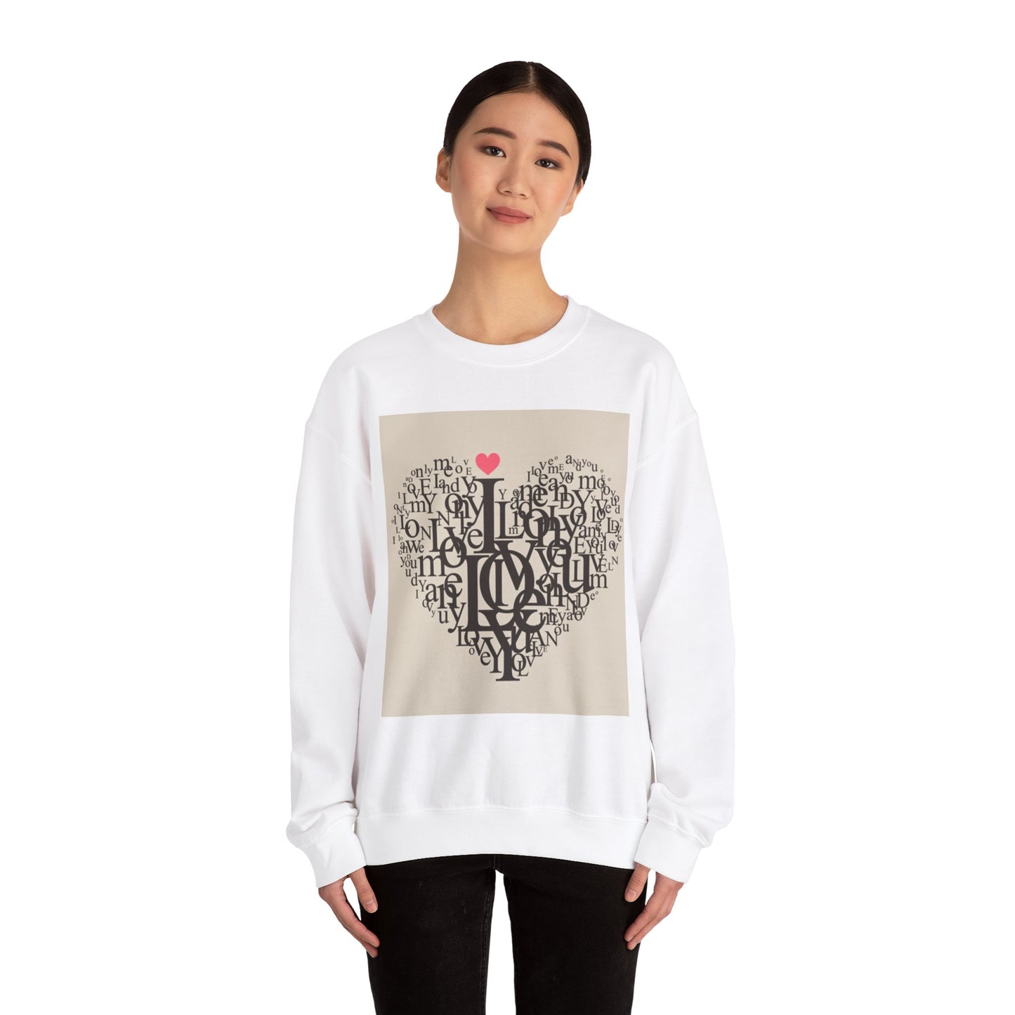 Heartfelt Love Sweatshirt - Unisex Heavy Blend™ Crewneck for Comfort and Connection