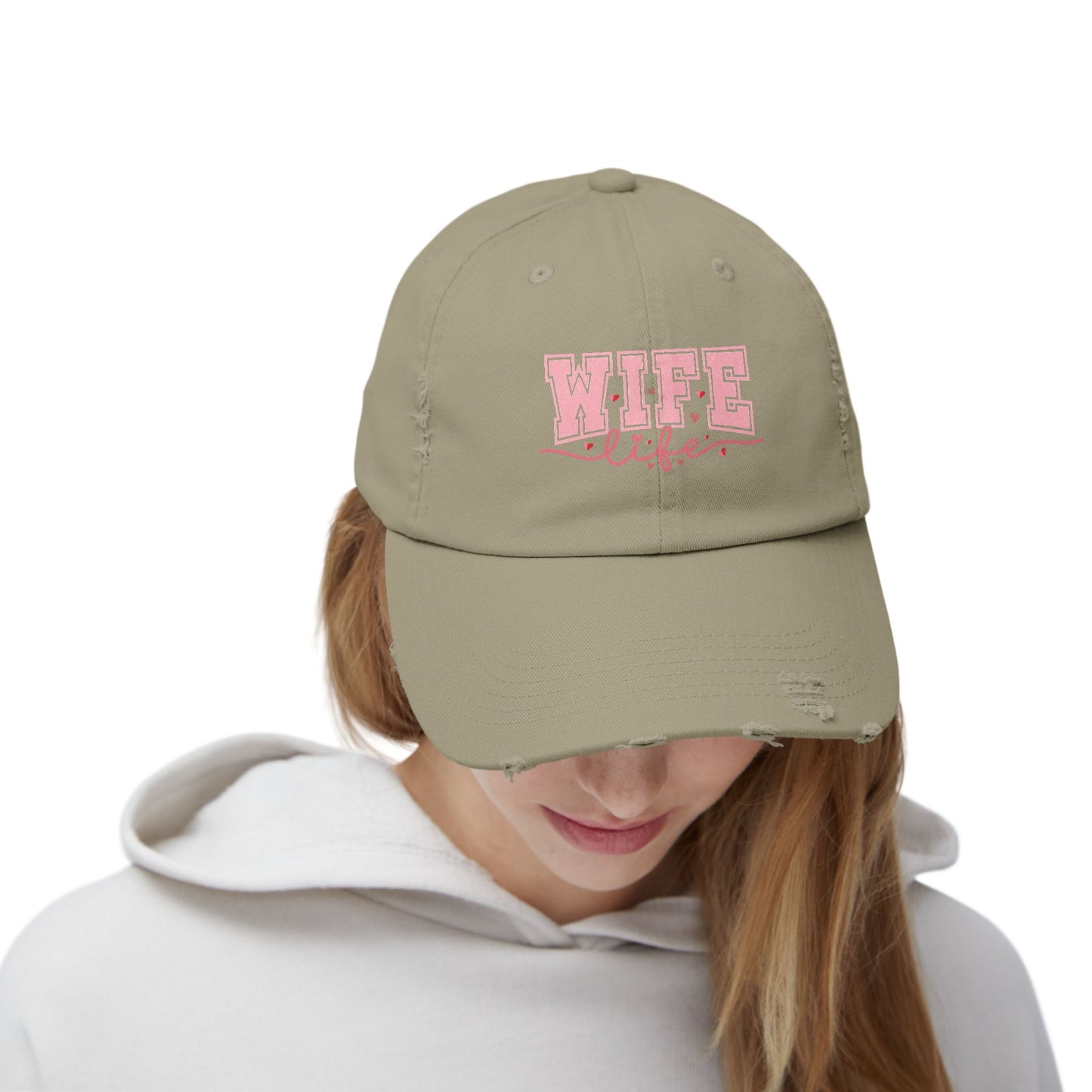 Distressed 'WIFE LIFE' Cap - Perfect Gift for Wives and Moms