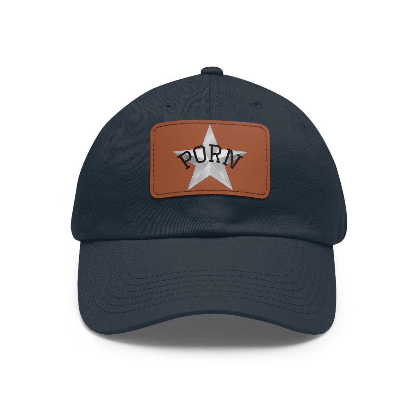 Stylish Dad Hat with Leather Patch, Casual Cap for Men, Summer Accessory, Fun Gift for Dads, Trendy Headwear. fun gifts for her, stylish womens hat