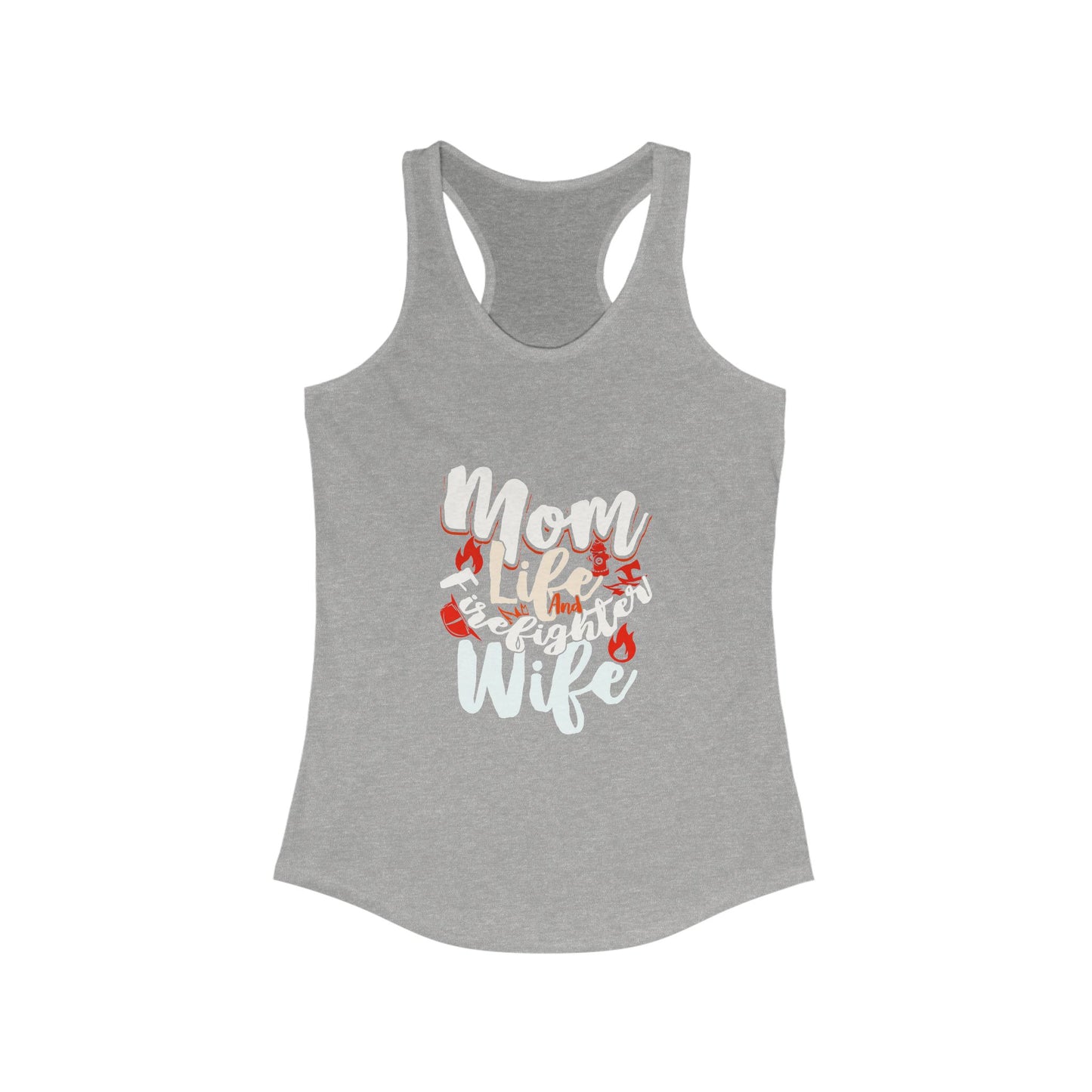 Mom Life Racerback Tank Top - Perfect Gift for Wives - Lightweight Summer Top