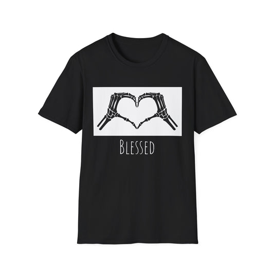 Blessed Skeleton Hands Unisex T-Shirt - Perfect for Casual Wear and Celebrations