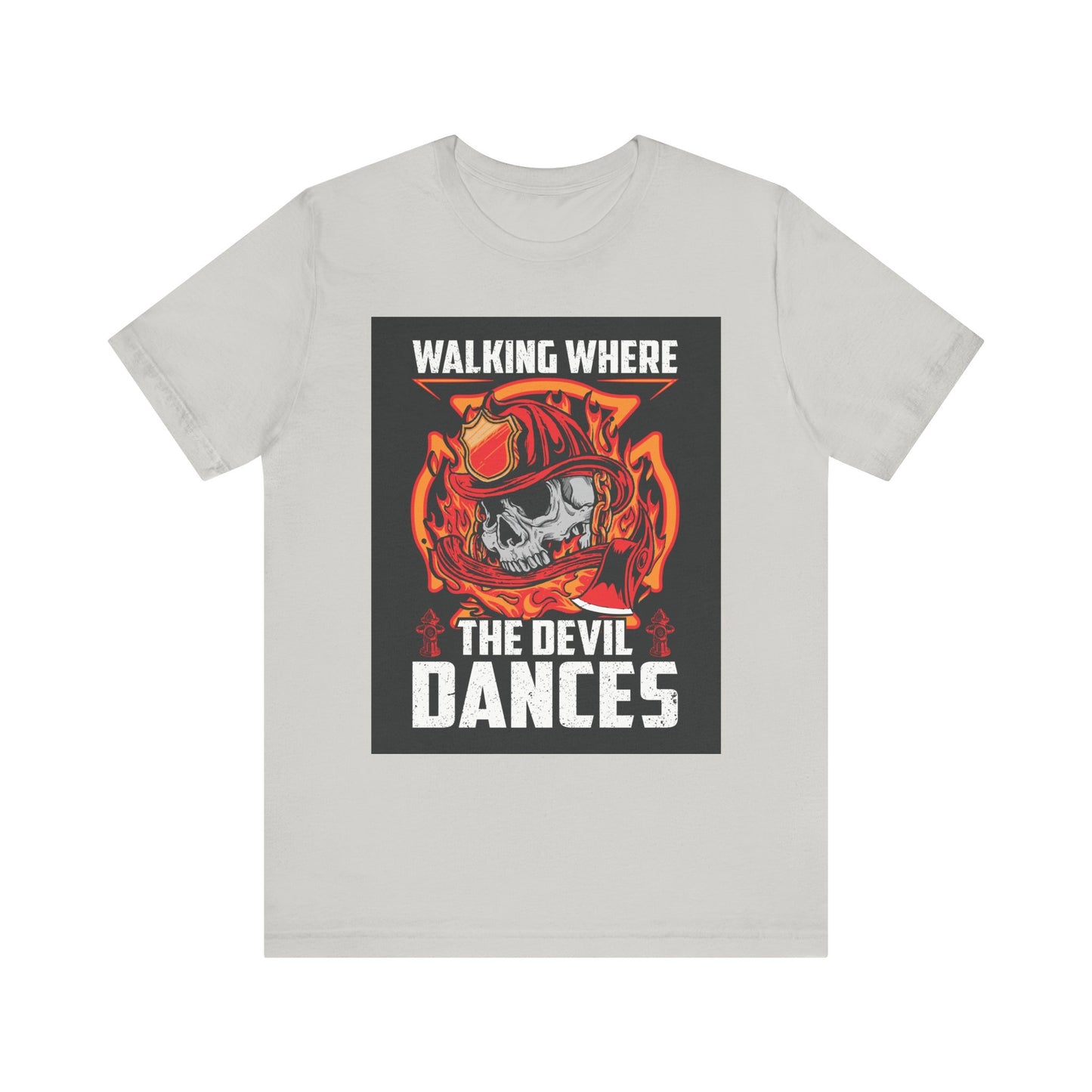 Firefighter Skulls Tee - 'Walking Where the Devil Dances'