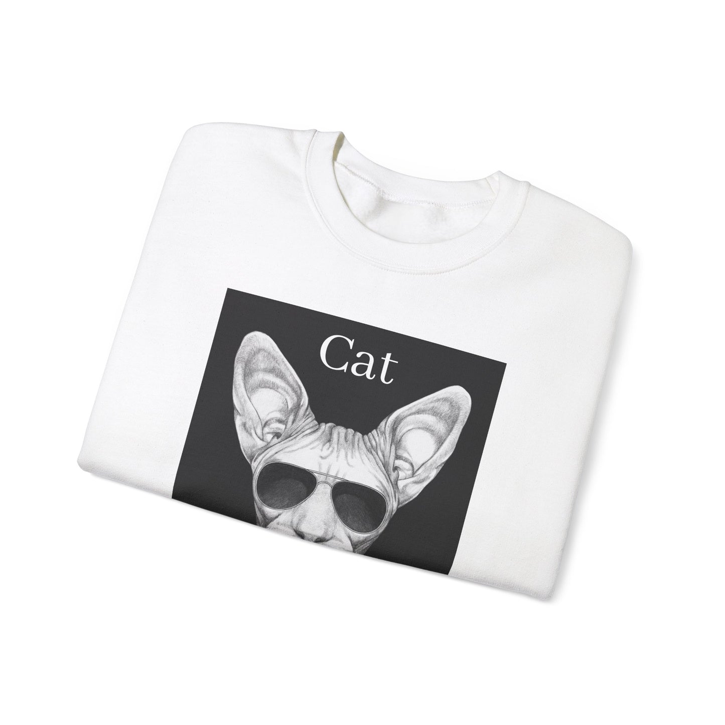 Cat Boss Unisex Crewneck Sweatshirt - Funny Cat Graphic Pullover