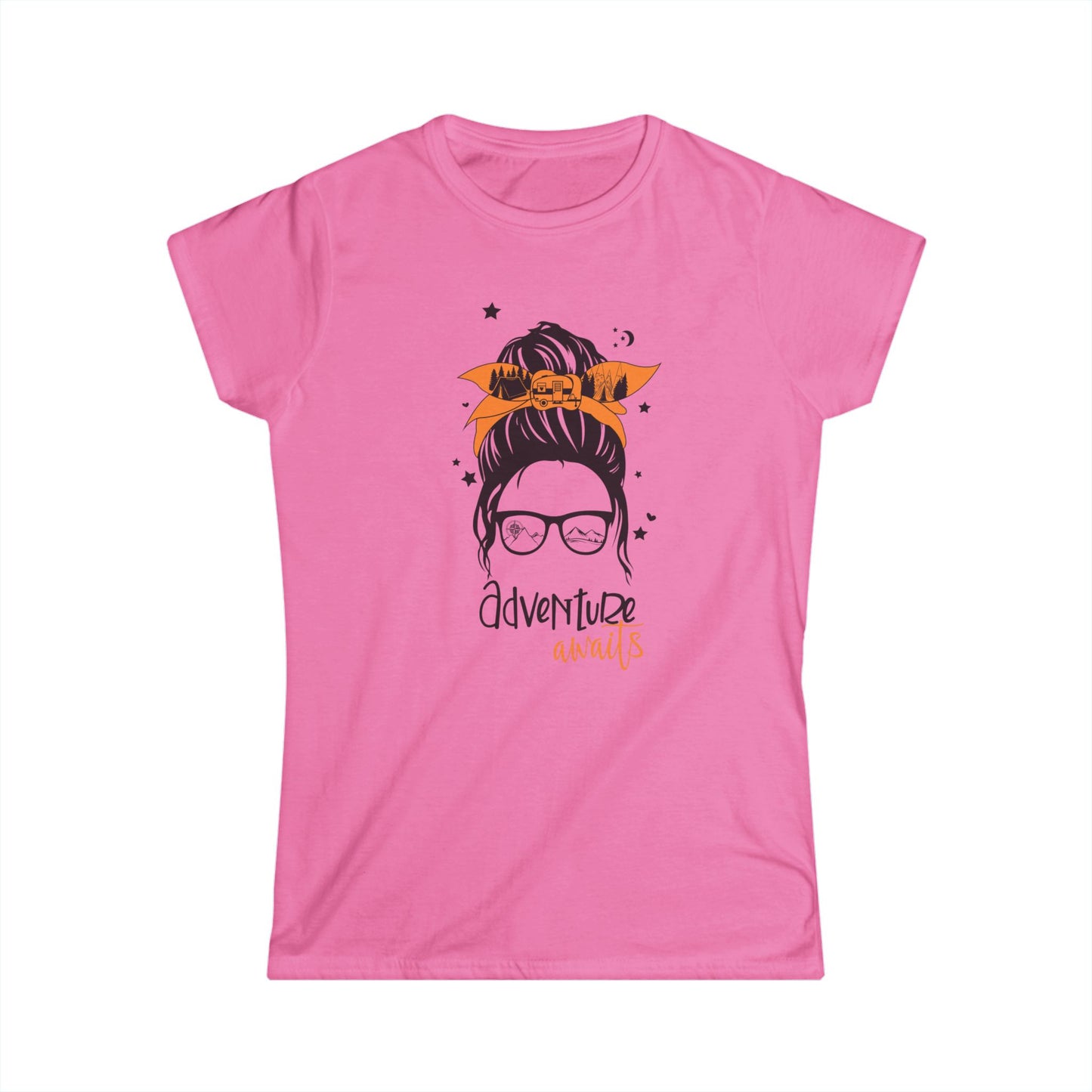 Adventure Awaits Women's Softstyle Tee - Perfect for Animal Lovers