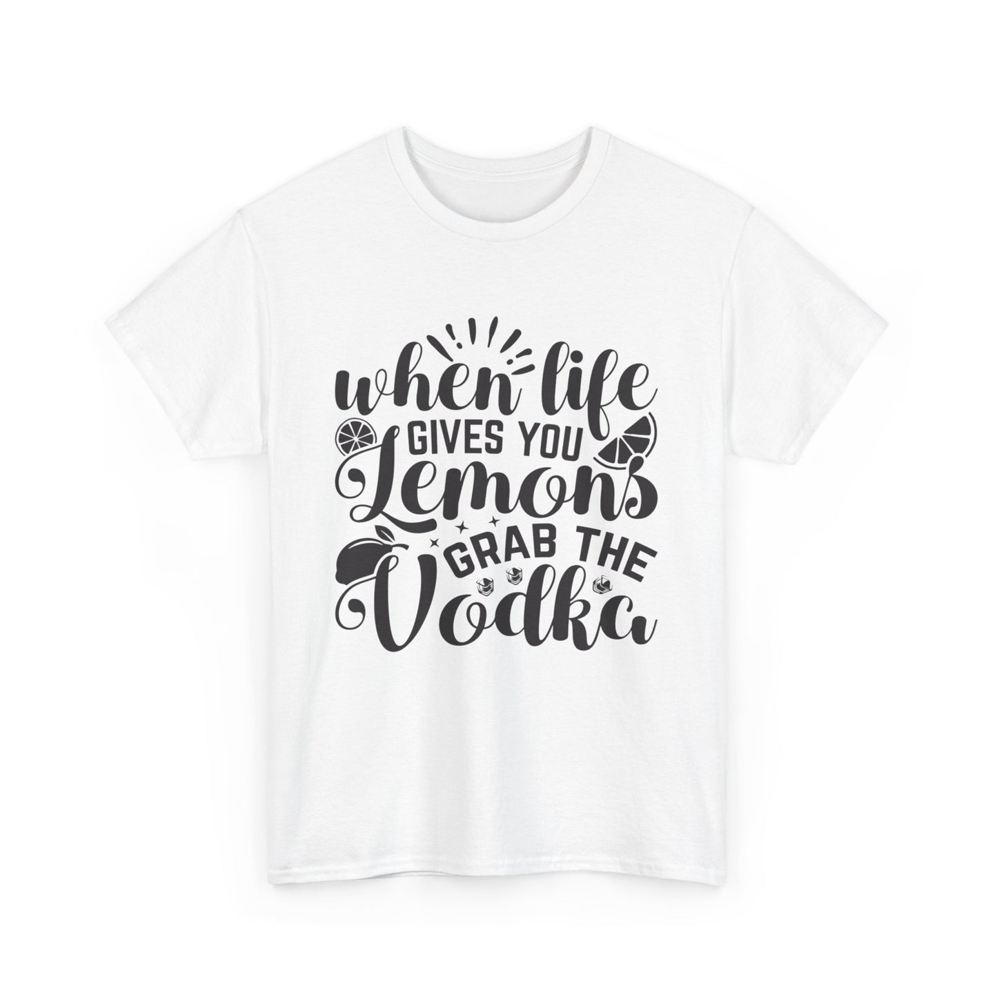 Funny Lemon Vodka Unisex Heavy Cotton Tee