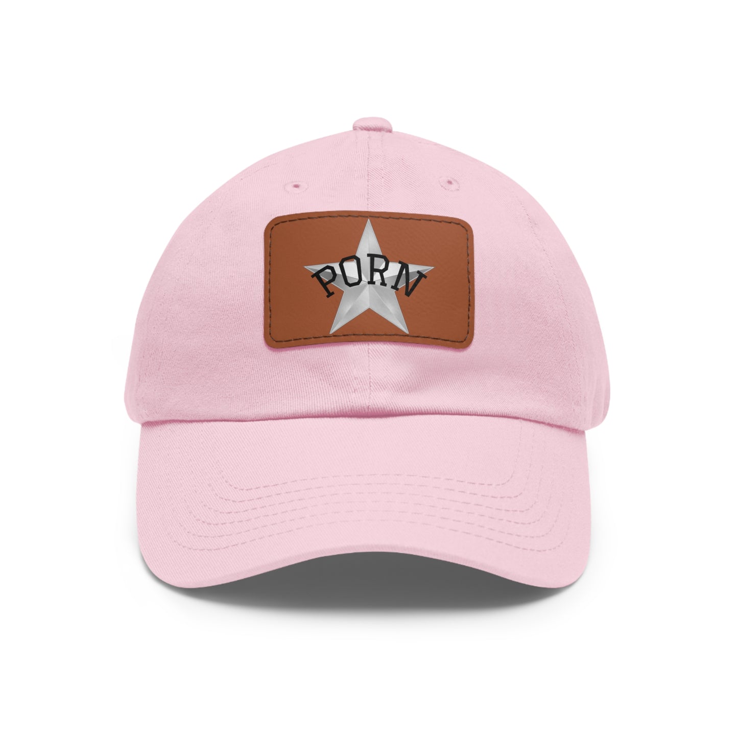 Stylish Dad Hat with Leather Patch, Casual Cap for Men, Summer Accessory, Fun Gift for Dads, Trendy Headwear. fun gifts for her, stylish womens hat