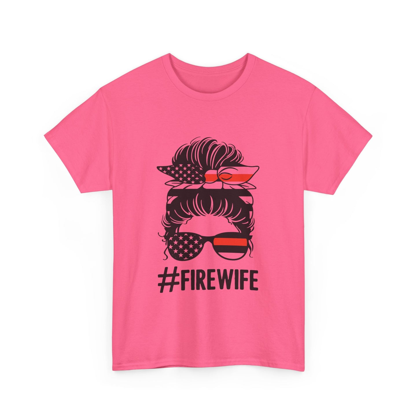 Firefighter Spouse Unisex Heavy Cotton Tee - #FIREWIFE Graphic Shirt