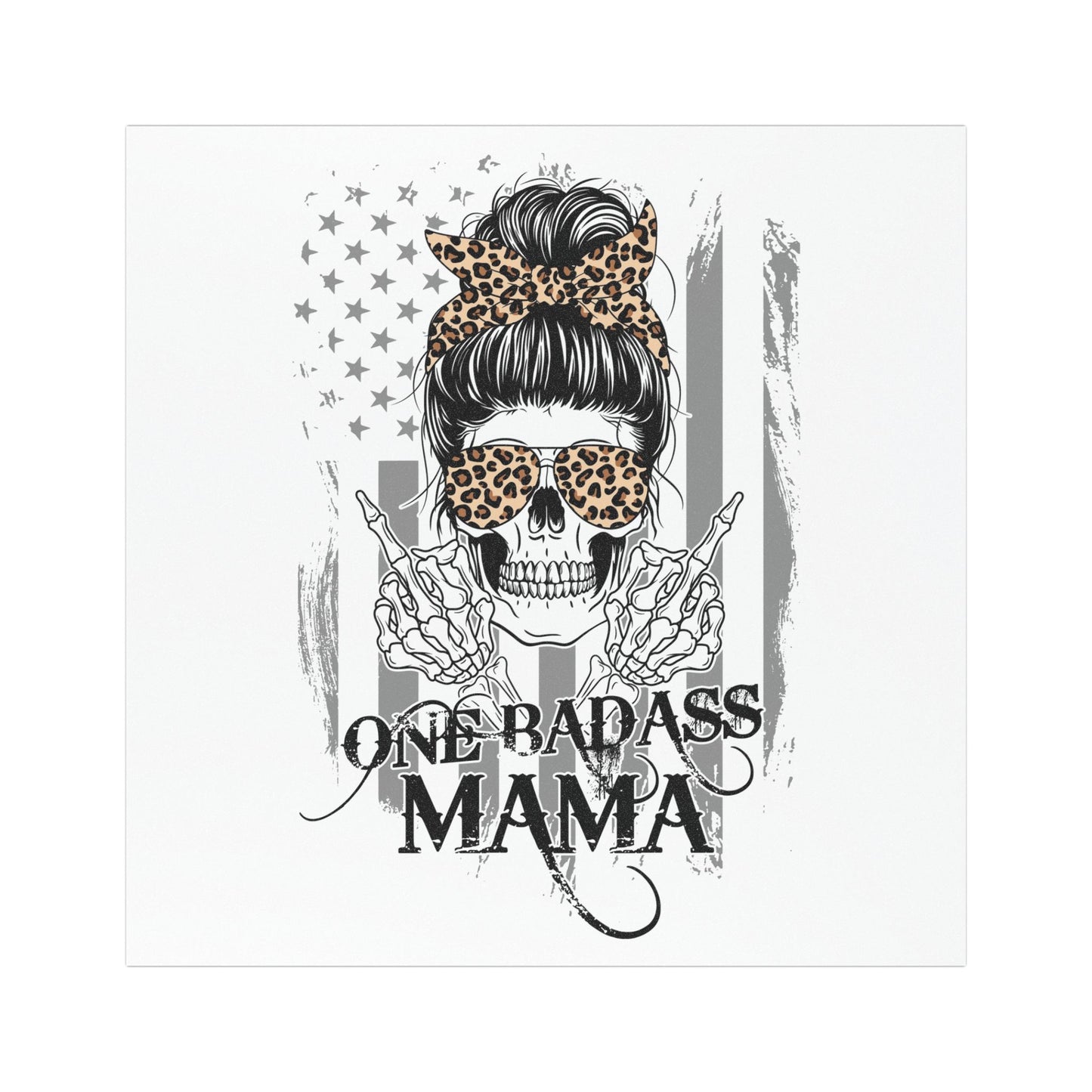 One Badass Mama Car Magnet - Stylish and Bold Automotive Decor for Moms