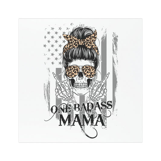 One Badass Mama Car Magnet - Stylish and Bold Automotive Decor for Moms