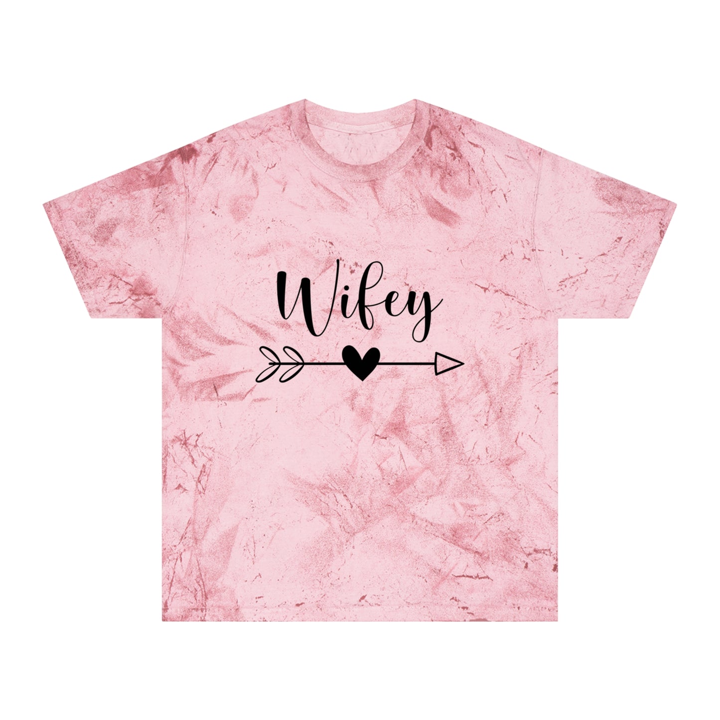Unisex Color Blast T-Shirt - Wifey Tee, Stylish Casual Wear, Gift for Brides, Anniversary Gift, Trendy Graphic Tee