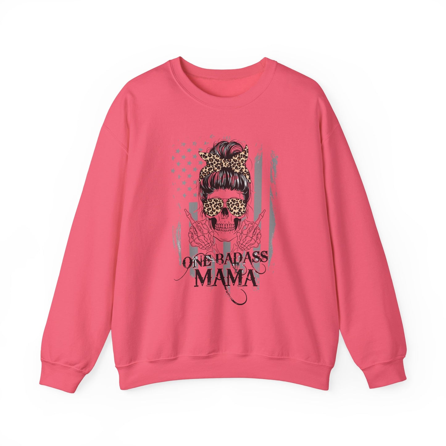 One Badass Mama Sweatshirt - Unisex Crewneck for Strong Women