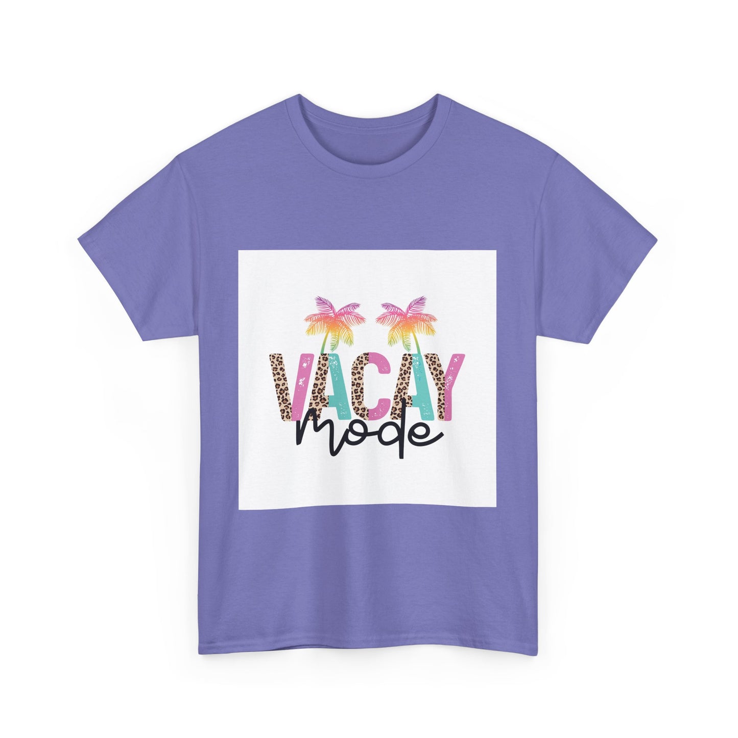 Vacay Mode Unisex Heavy Cotton Tee - Summer Vibes Tee for Travel Enthusiasts