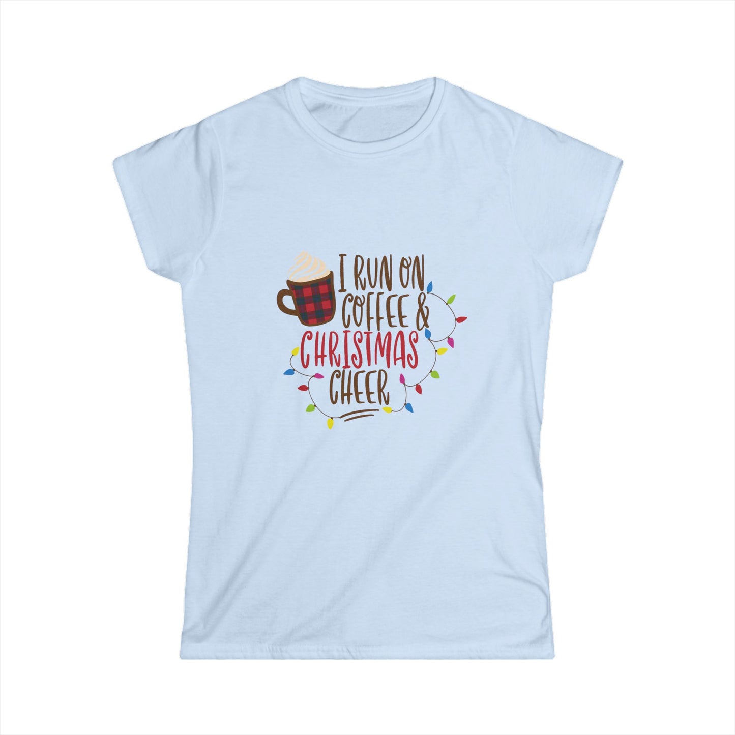 Holiday Coffee & Christmas Cheer Women's Softstyle Tee