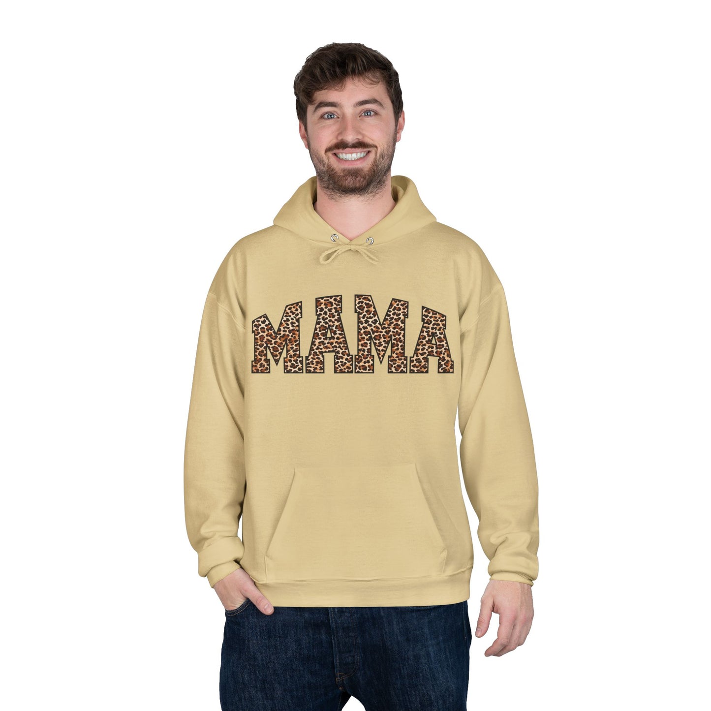 Leopard Print Mama Hoodie - Unisex EcoSmart® Pullover Sweatshirt