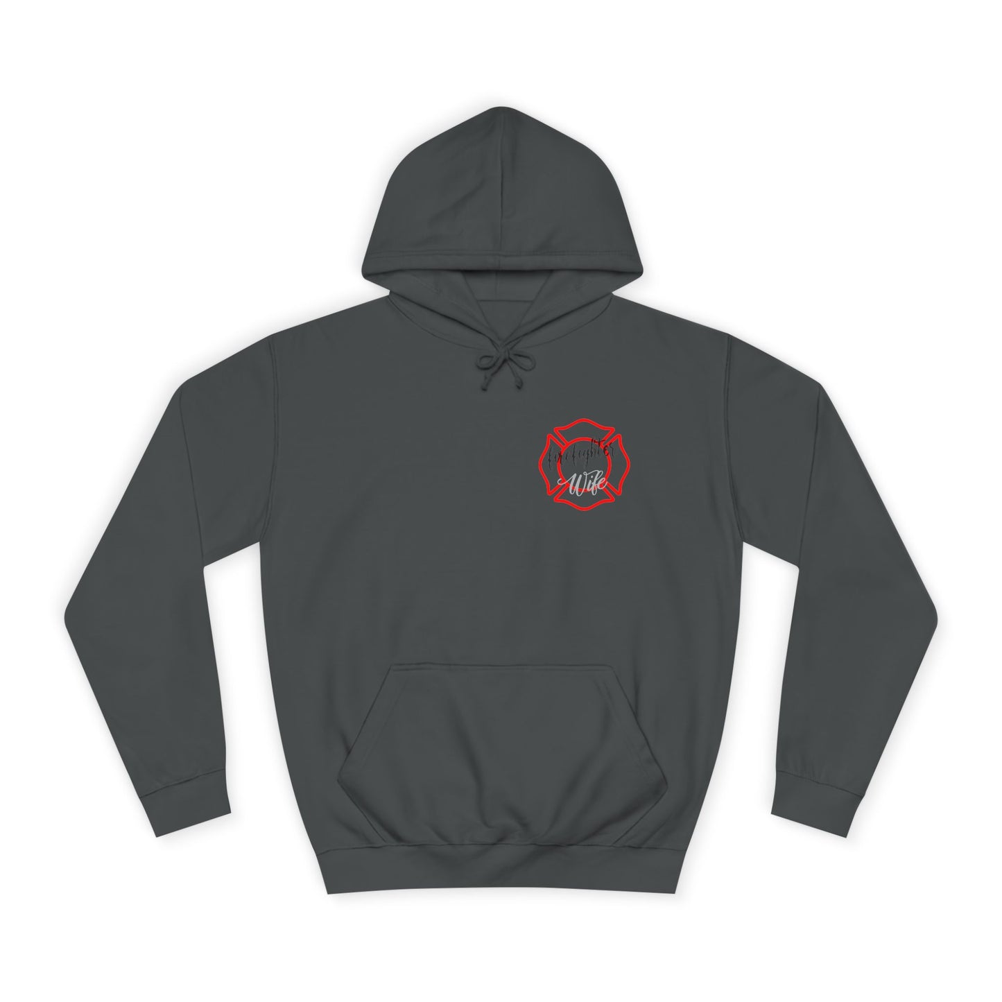 Firefighter Wife Unisex College Hoodie – Stylish Comfort for Celebrating Love & Dedication