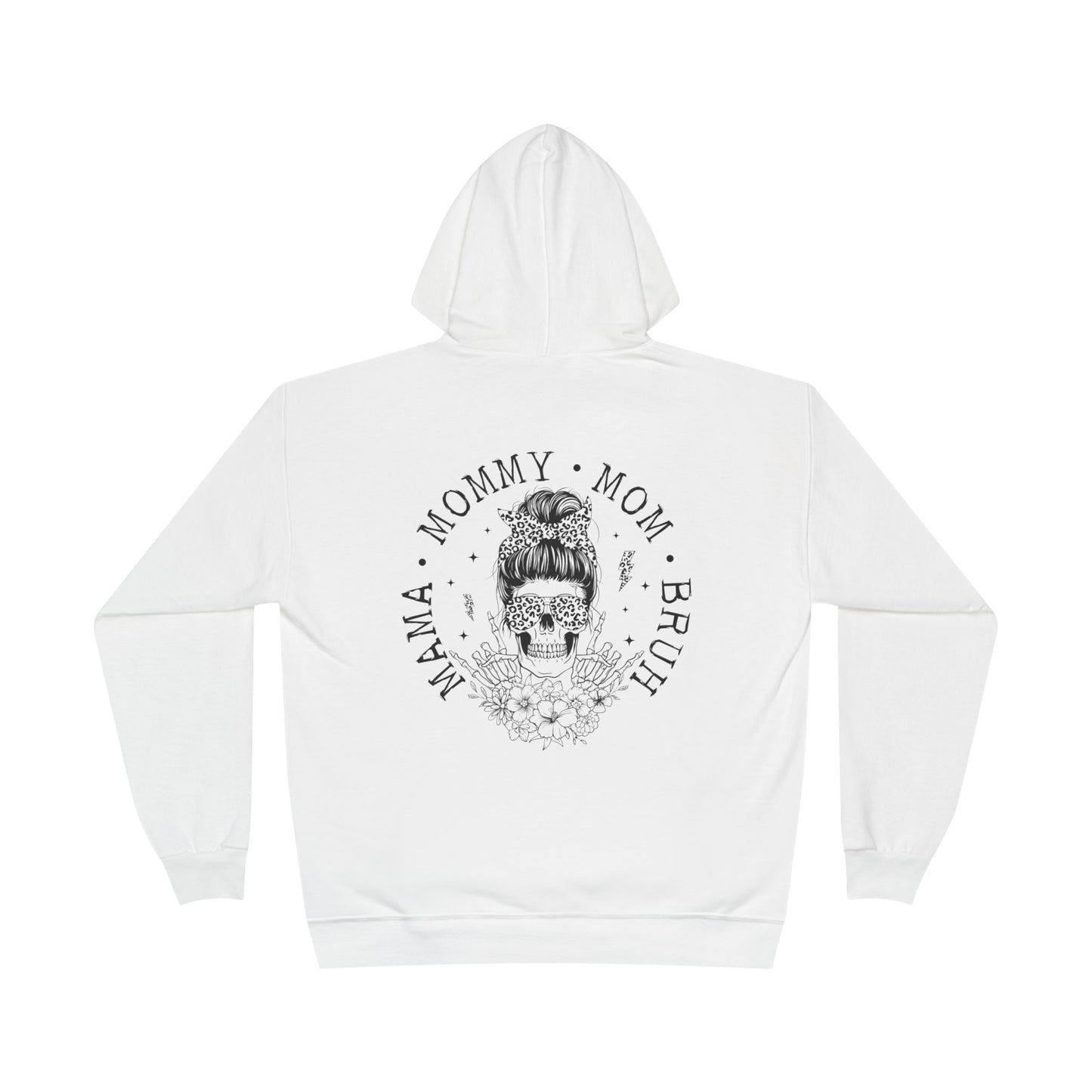 Skull Mom Hoodie - Unisex Eco-Friendly Pullover Sweatshirt for Mothers