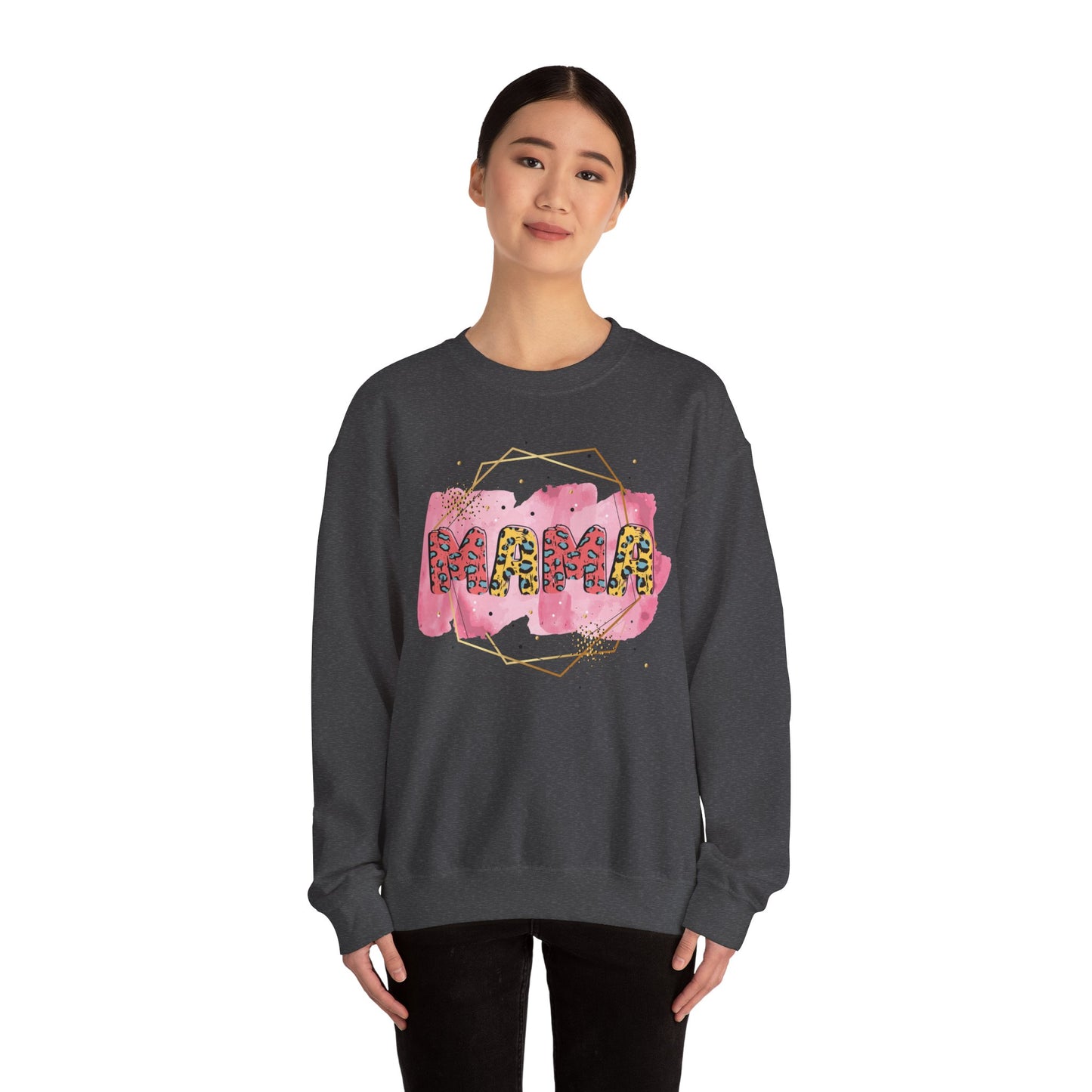 Mama Pride Crewneck Sweatshirt - Trendy Unisex Heavy Blend