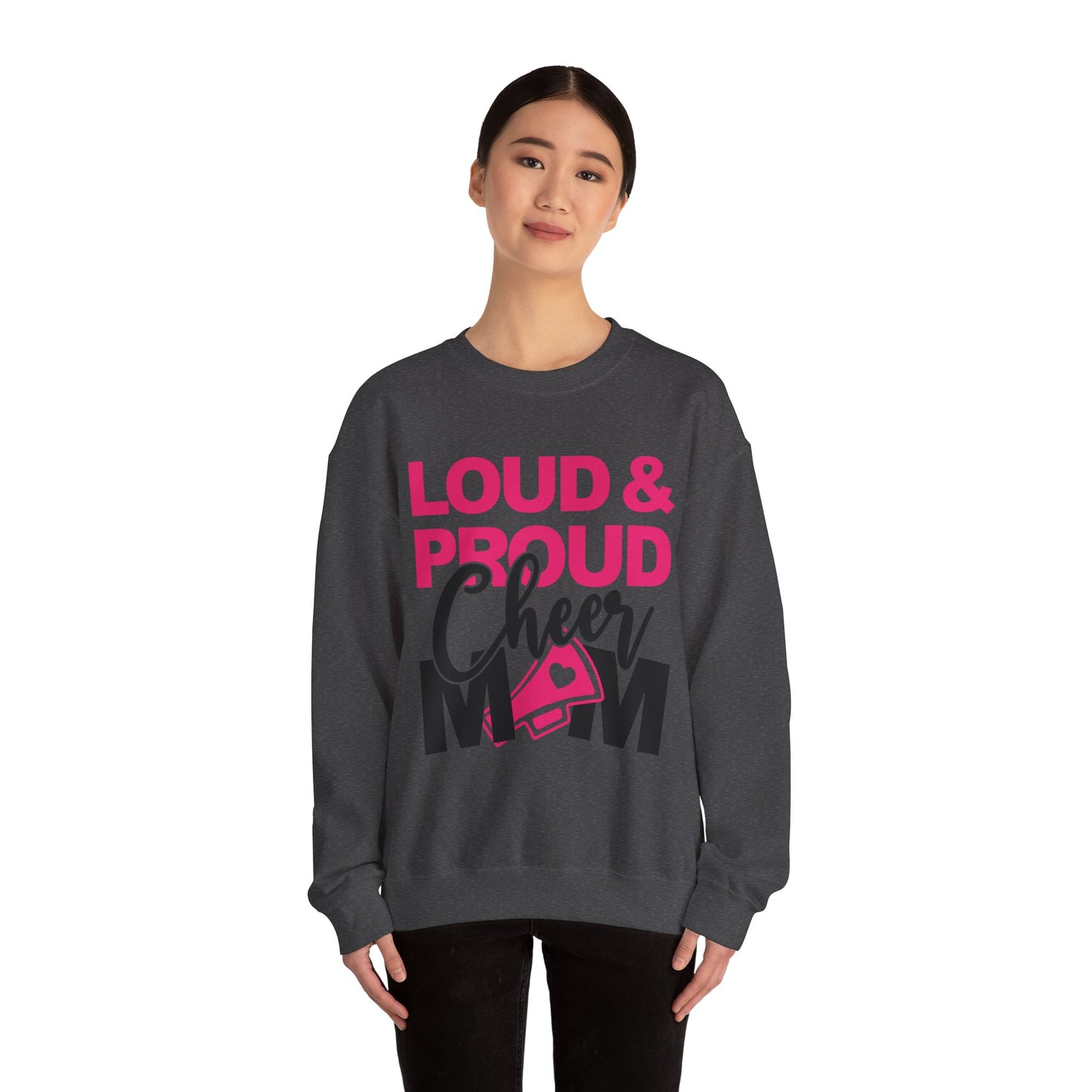 Loud & Proud Cheer Mom Sweatshirt - Unisex Heavy Blend™ Crewneck, Cheerleading Gift, Mom Sweatshirt, Team Spirit Wear, Comfortable [...]